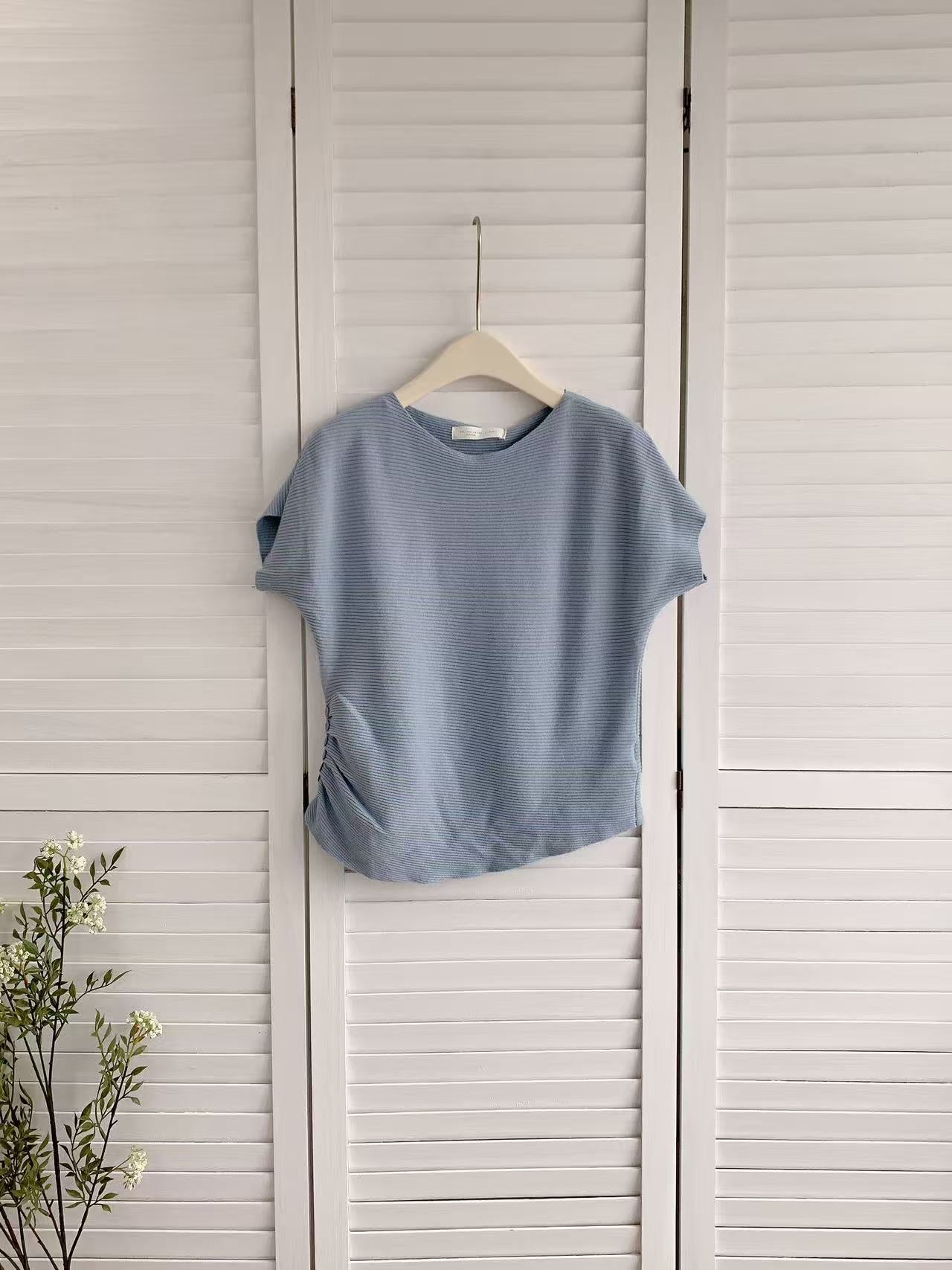 HELLO MILK TEE- 86185 收腰小衫