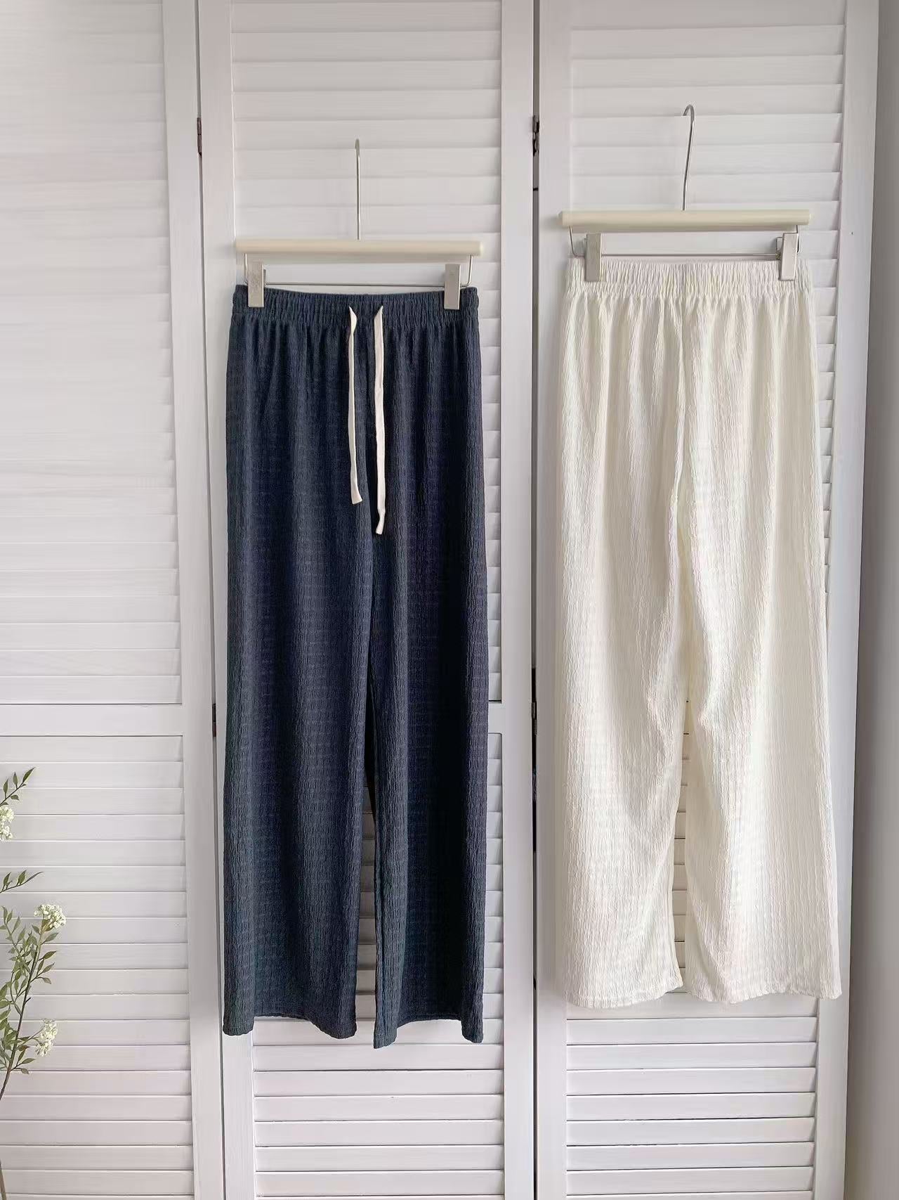 HELLO MILK TEE- 86158 簡約長褲