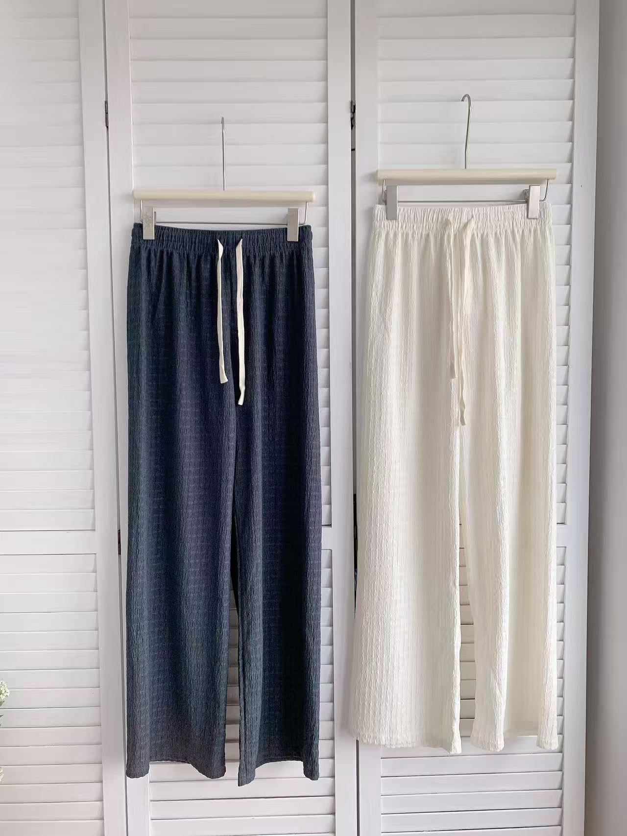 HELLO MILK TEE- 86158 簡約長褲