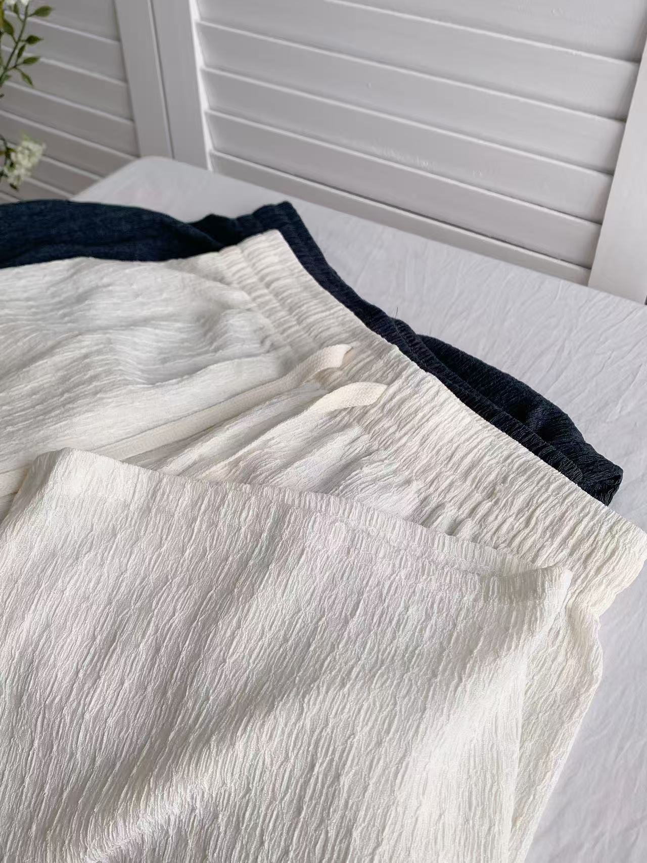 HELLO MILK TEE- 86158 簡約長褲