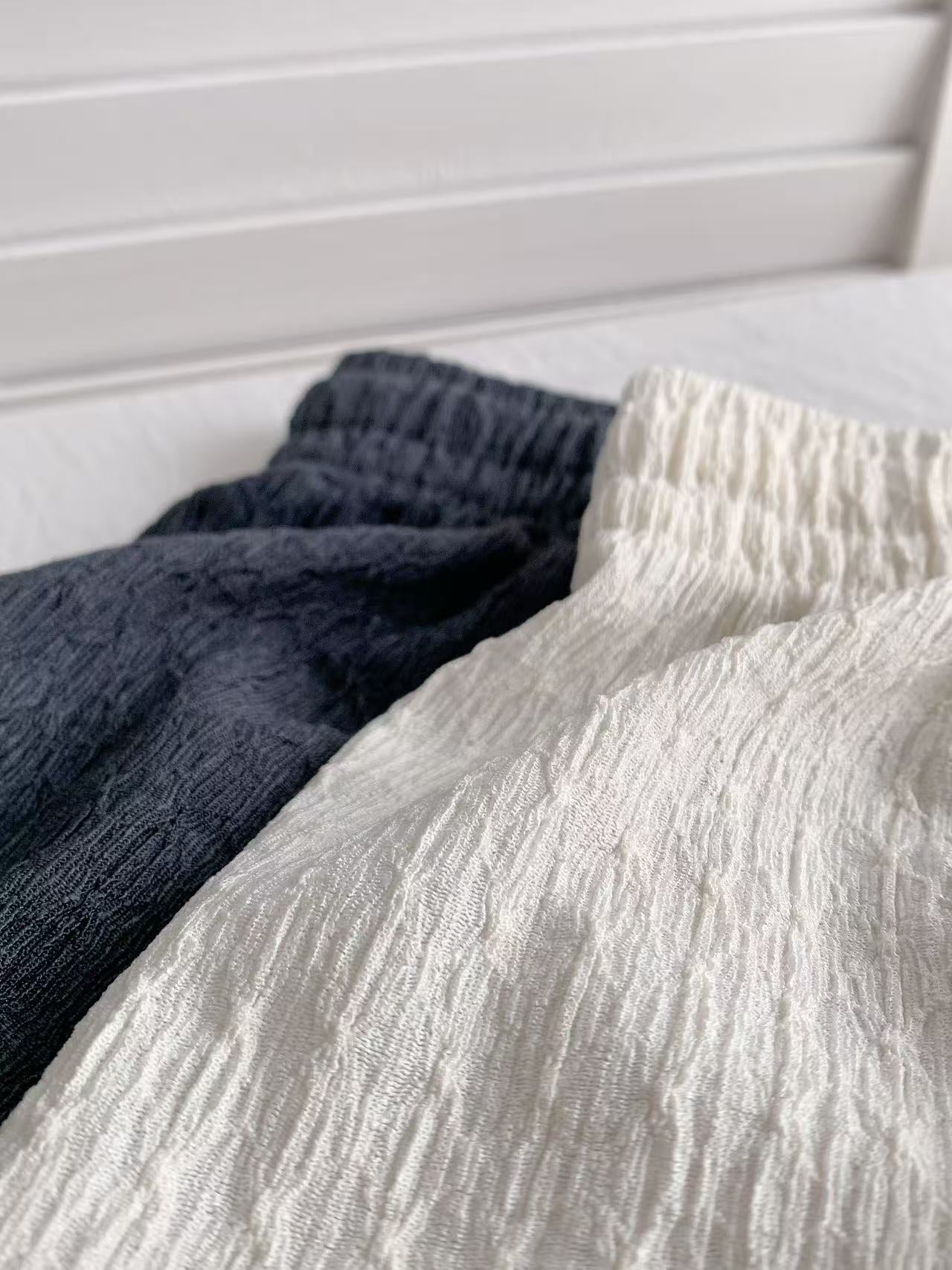 HELLO MILK TEE- 86158 簡約長褲