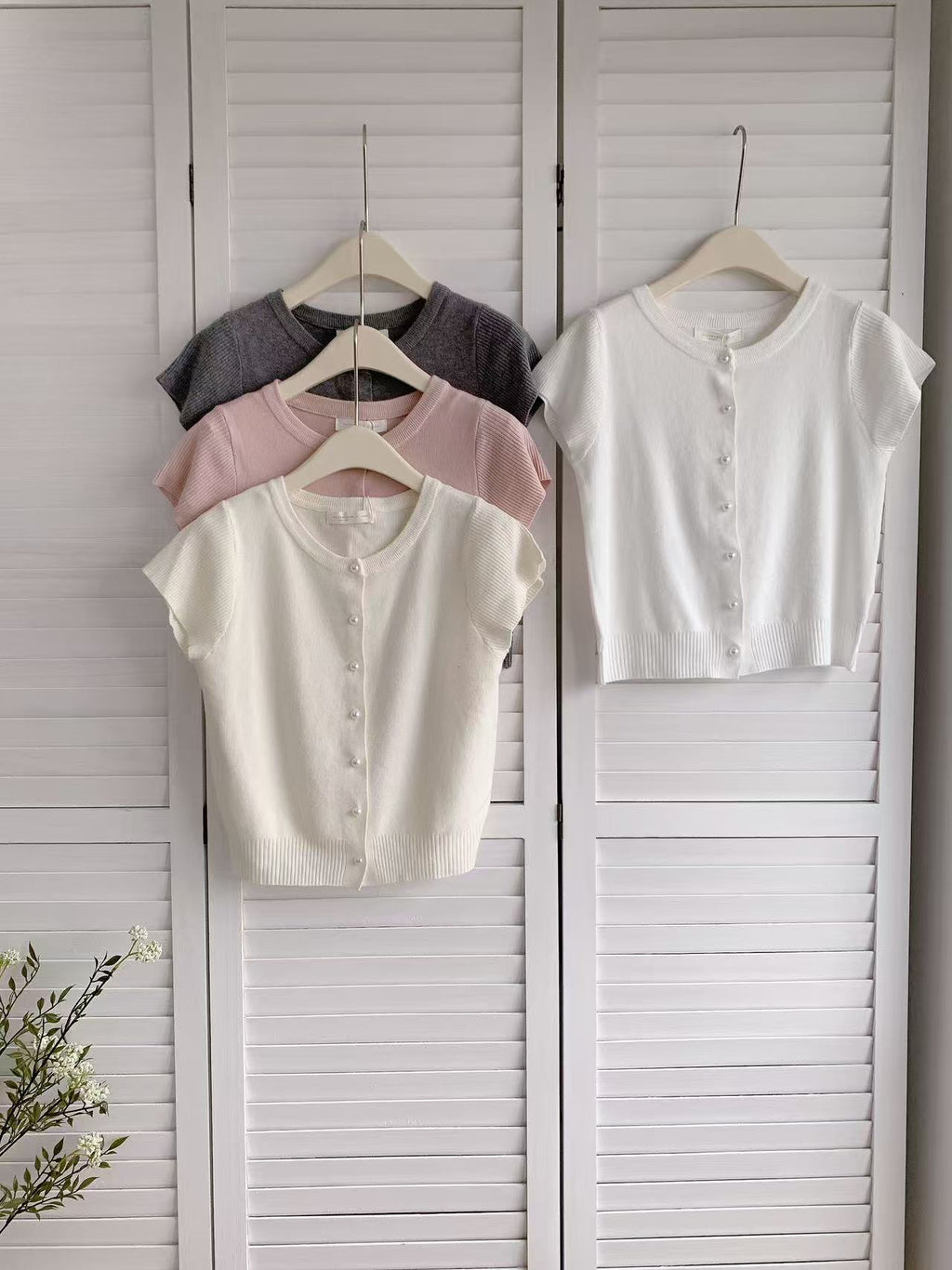 HELLO MILK TEE- 86183 簡約小衫