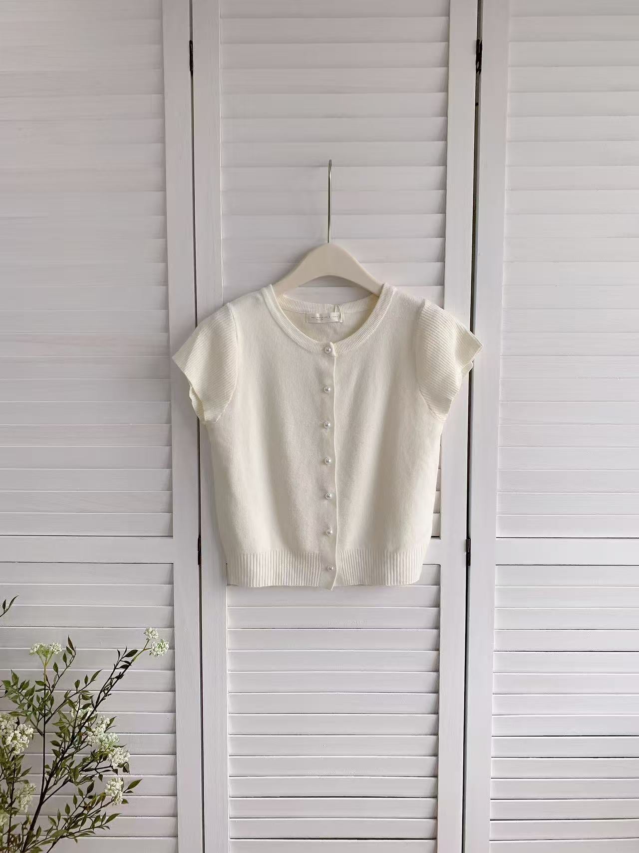 HELLO MILK TEE- 86183 簡約小衫