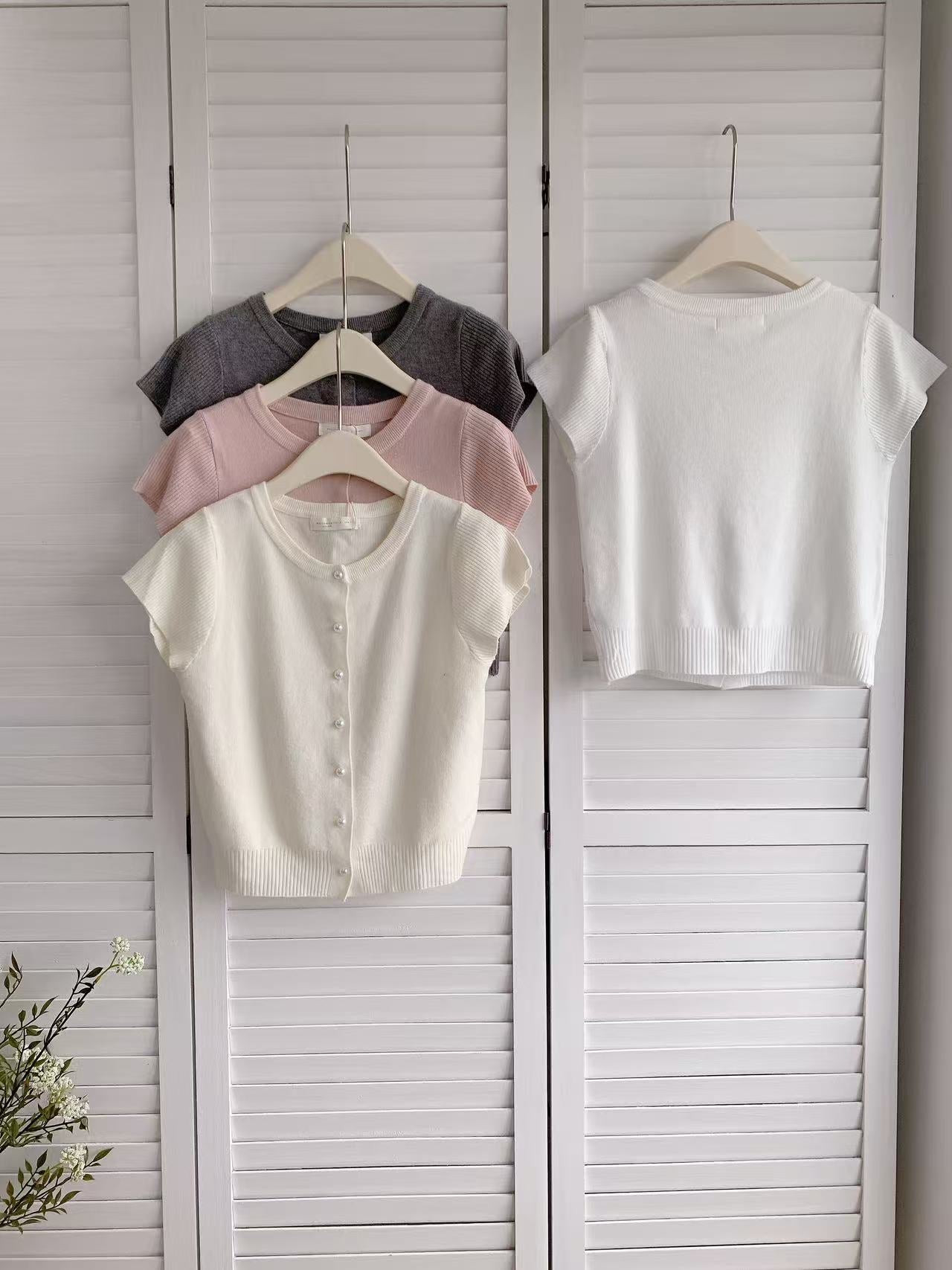 HELLO MILK TEE- 86183 簡約小衫