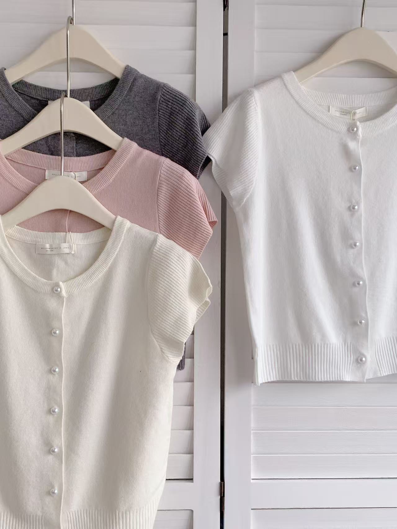 HELLO MILK TEE- 86183 簡約小衫