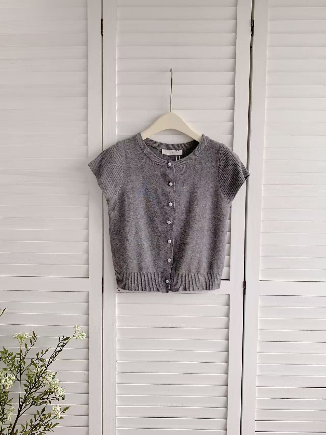 HELLO MILK TEE- 86183 簡約小衫