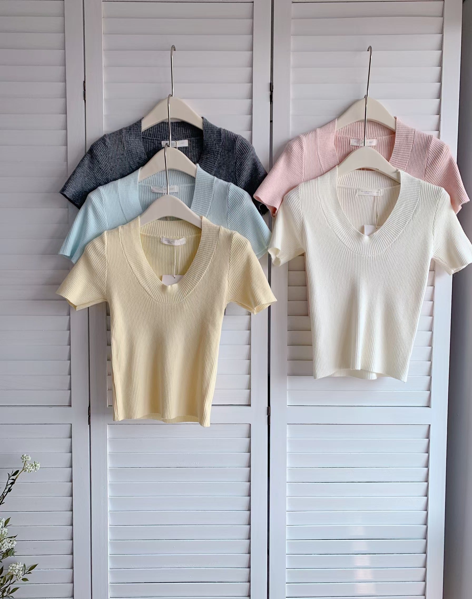 HELLO MILK TEE- 86224 針織上衣