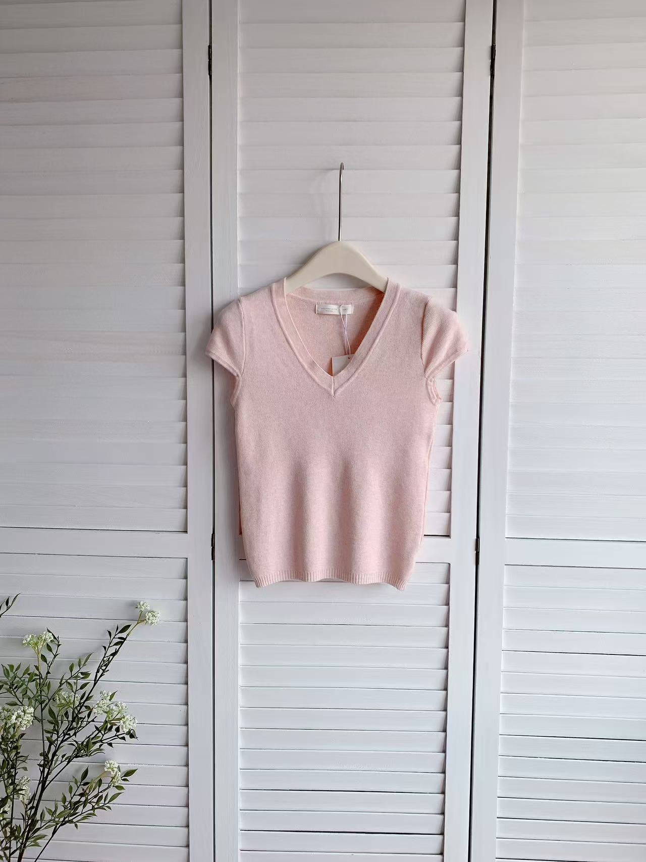 HELLO MILK TEE- 86225 V領上衣