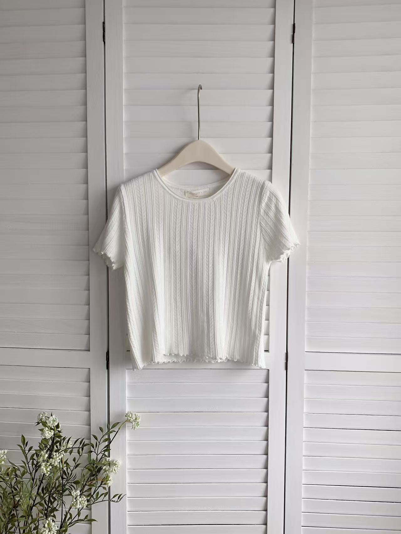 HELLO MILK TEE- 86154 圓領短袖
