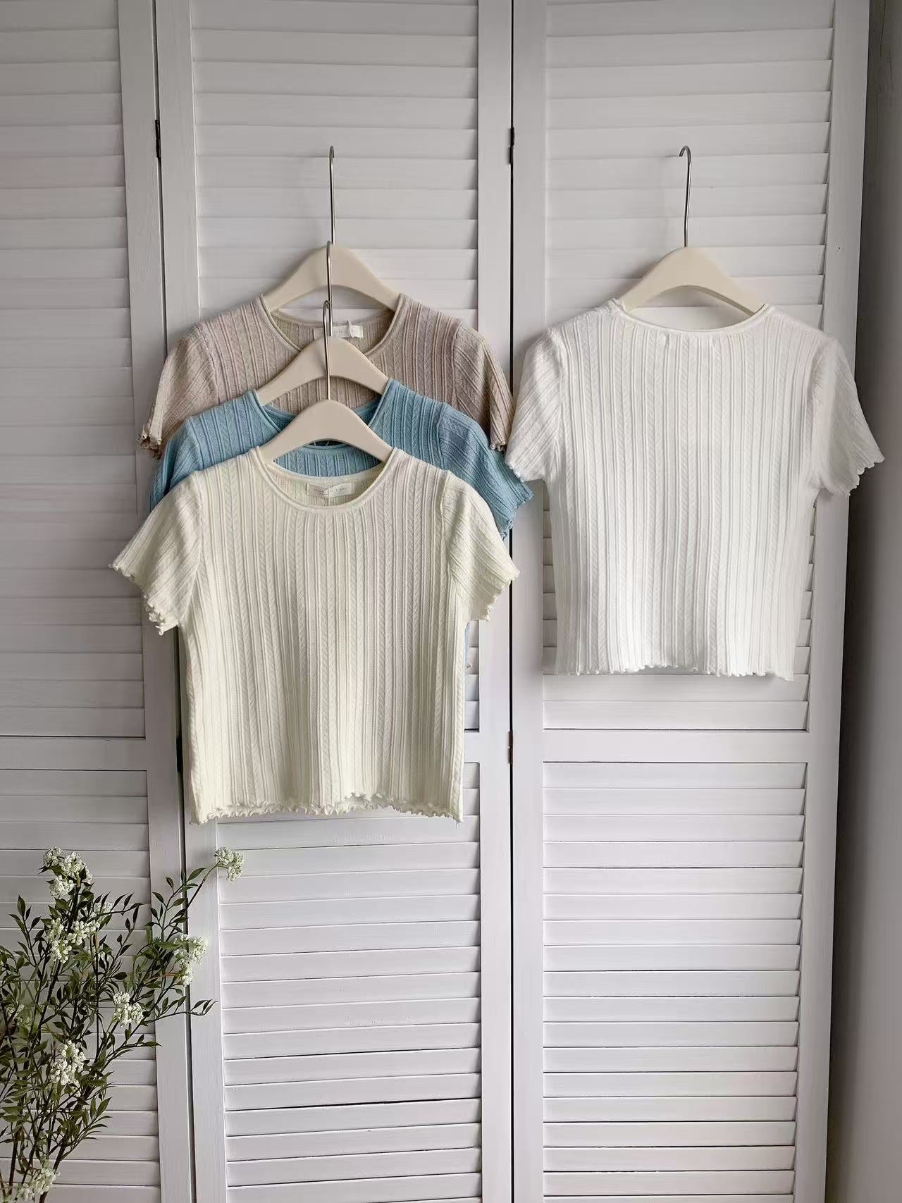 HELLO MILK TEE- 86154 圓領短袖