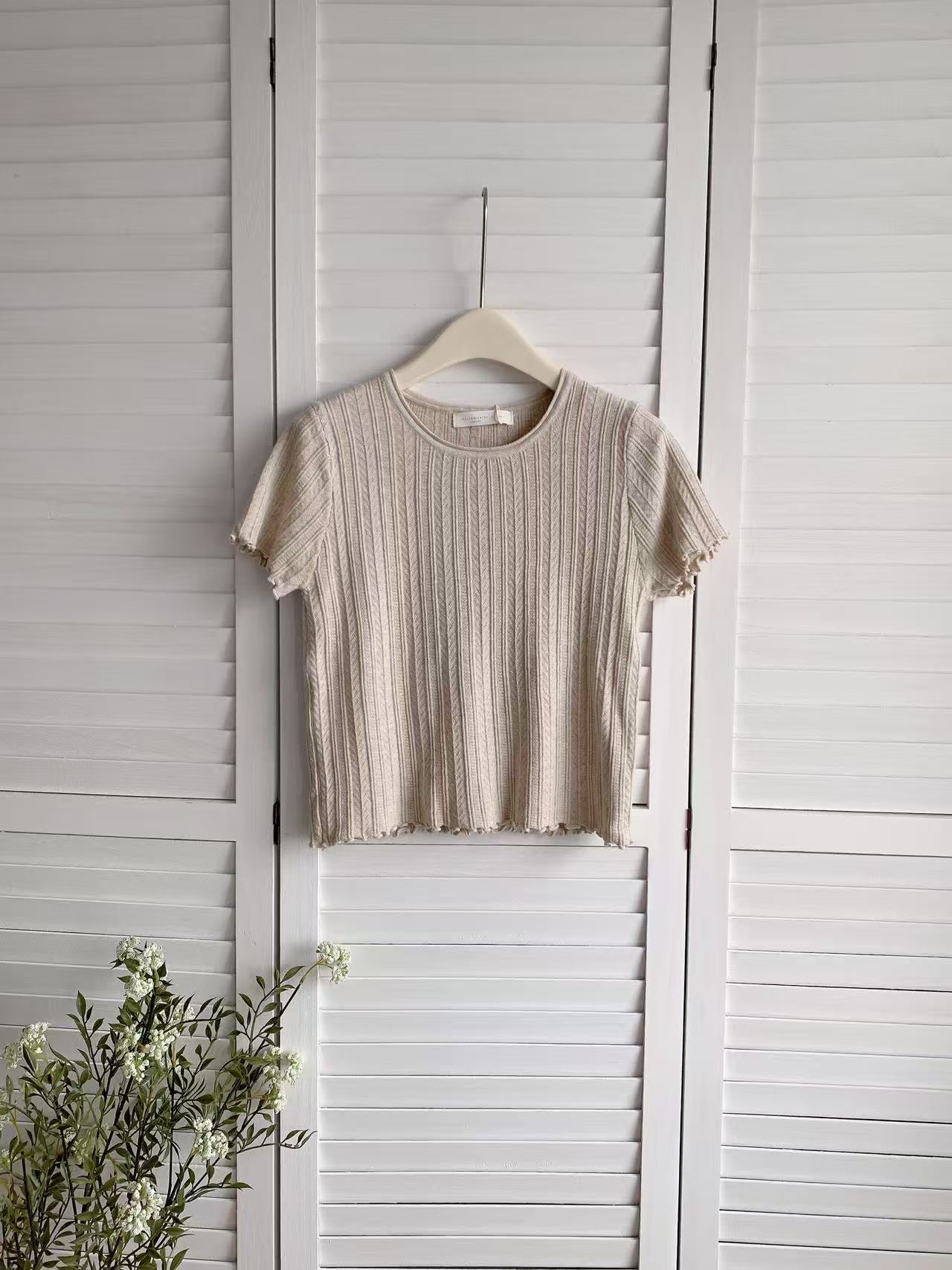 HELLO MILK TEE- 86154 圓領短袖