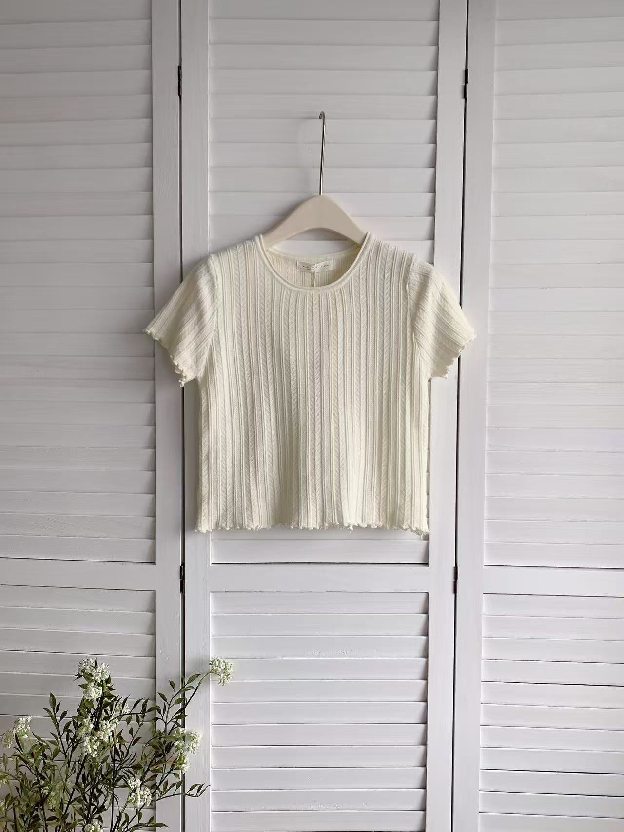 HELLO MILK TEE- 86154 圓領短袖