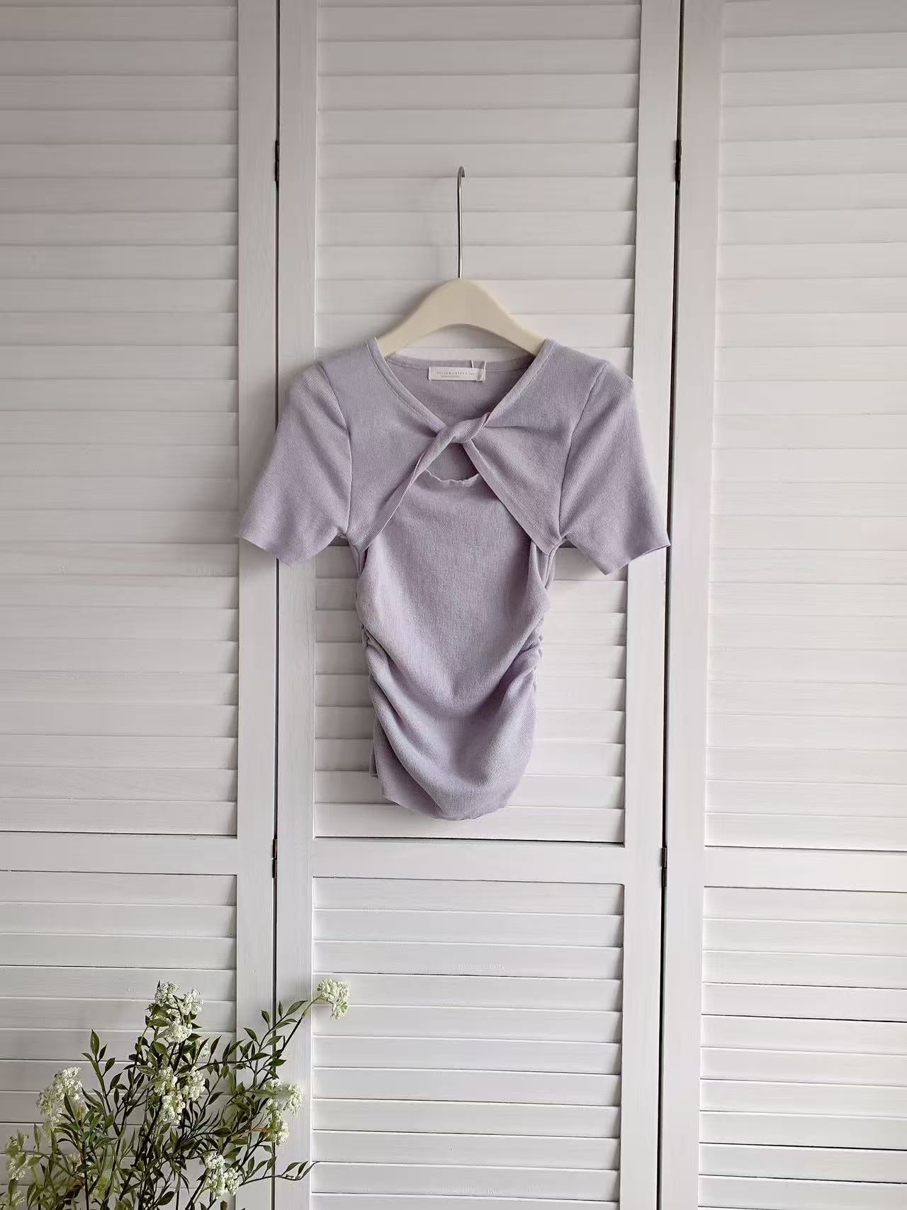 HELLO MILK TEE- 86051 短袖上衣