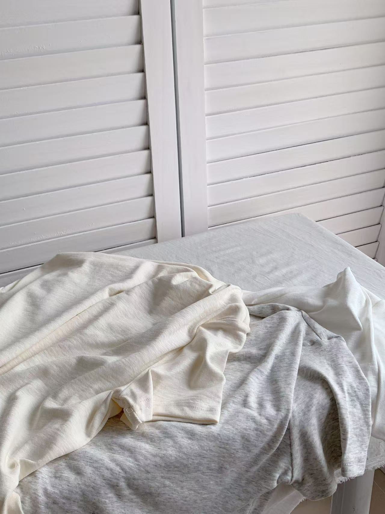 HELLO MILK TEE- 86248 蕩領上衣