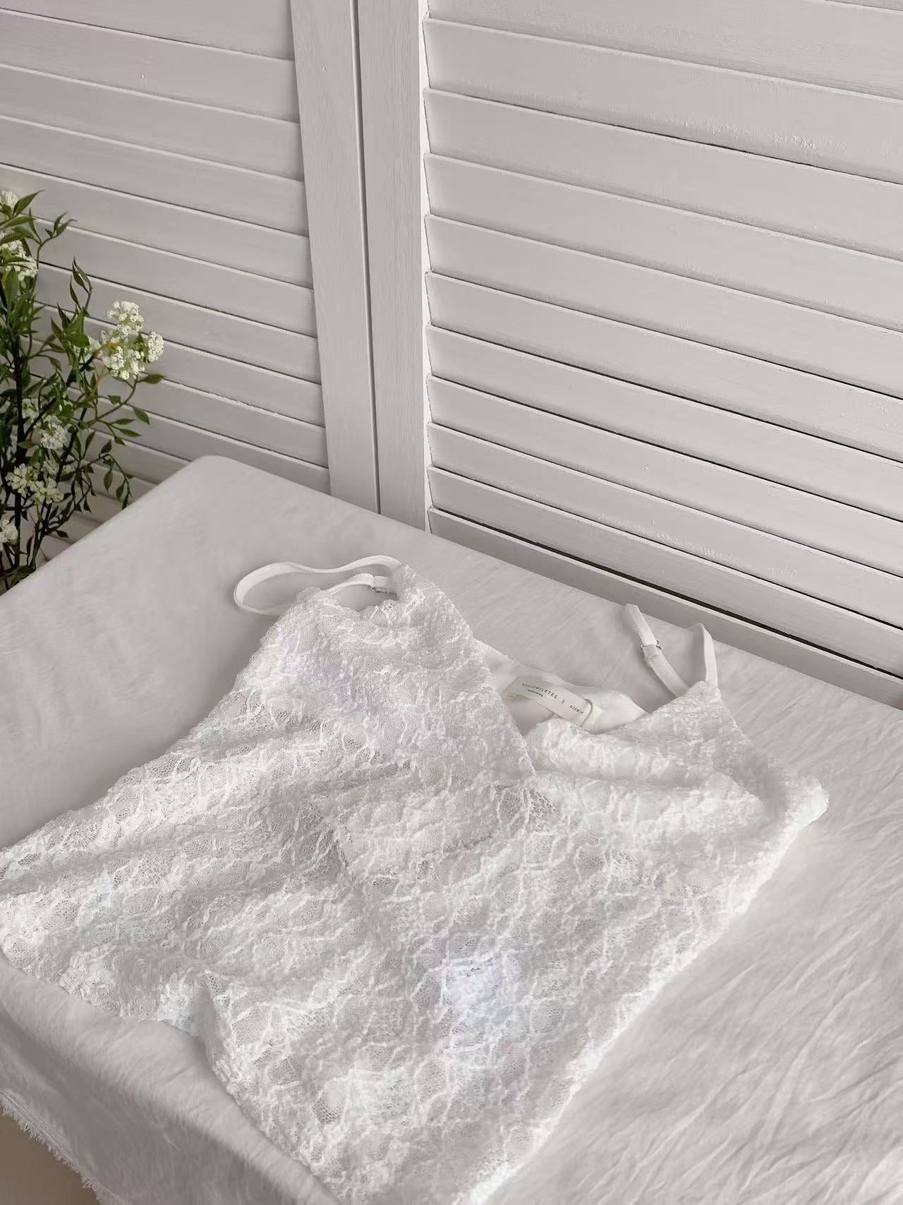 HELLO MILK TEE- 86229 吊帶上衣