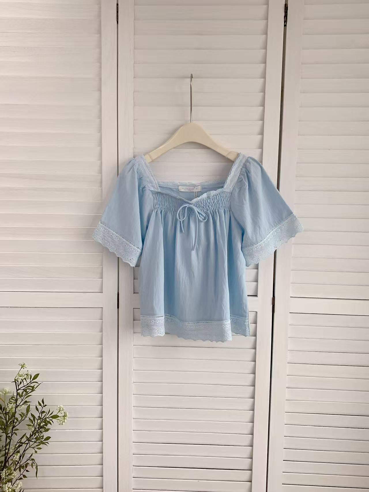 HELLO MILK TEE- 86240 方領上衣