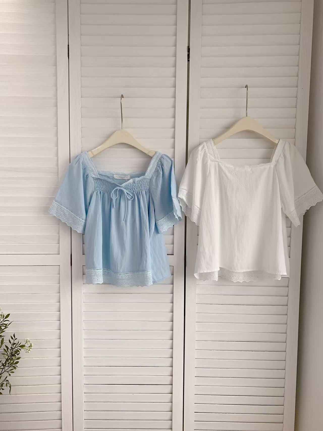 HELLO MILK TEE- 86240 方領上衣