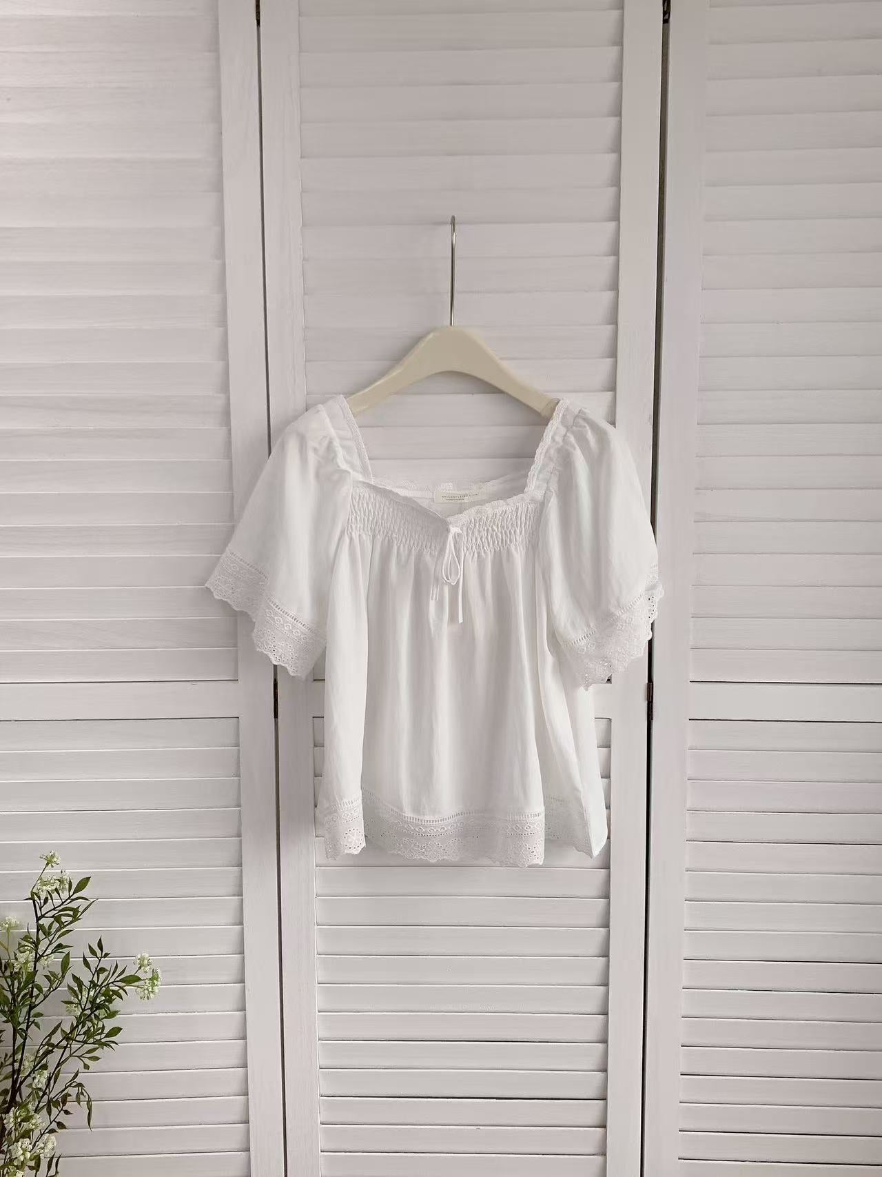 HELLO MILK TEE- 86240 方領上衣