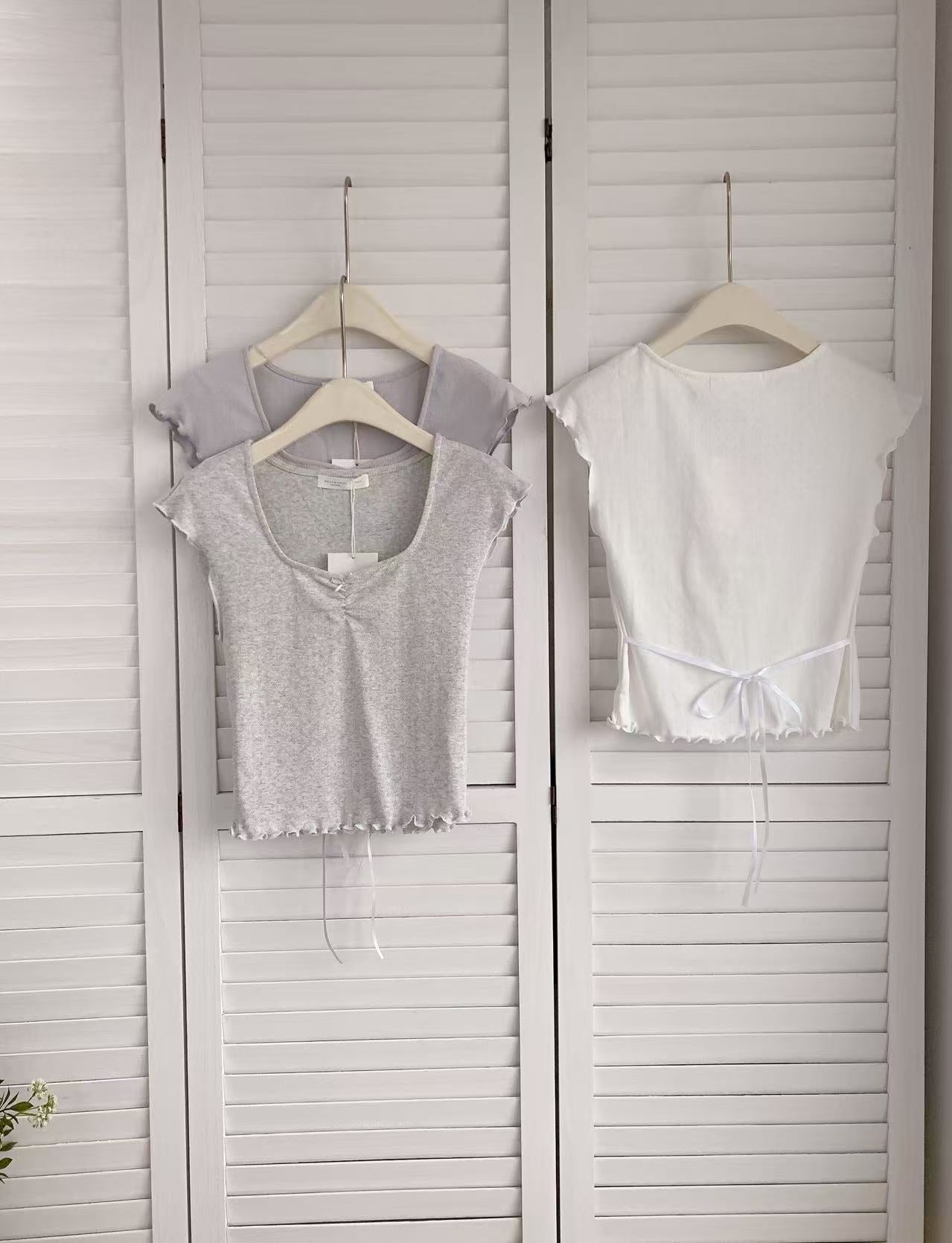 HELLO MILK TEE- 86250 方領上衣