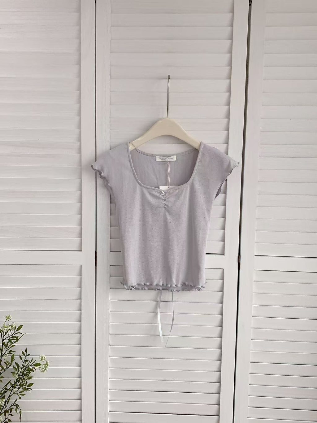 HELLO MILK TEE- 86250 方領上衣