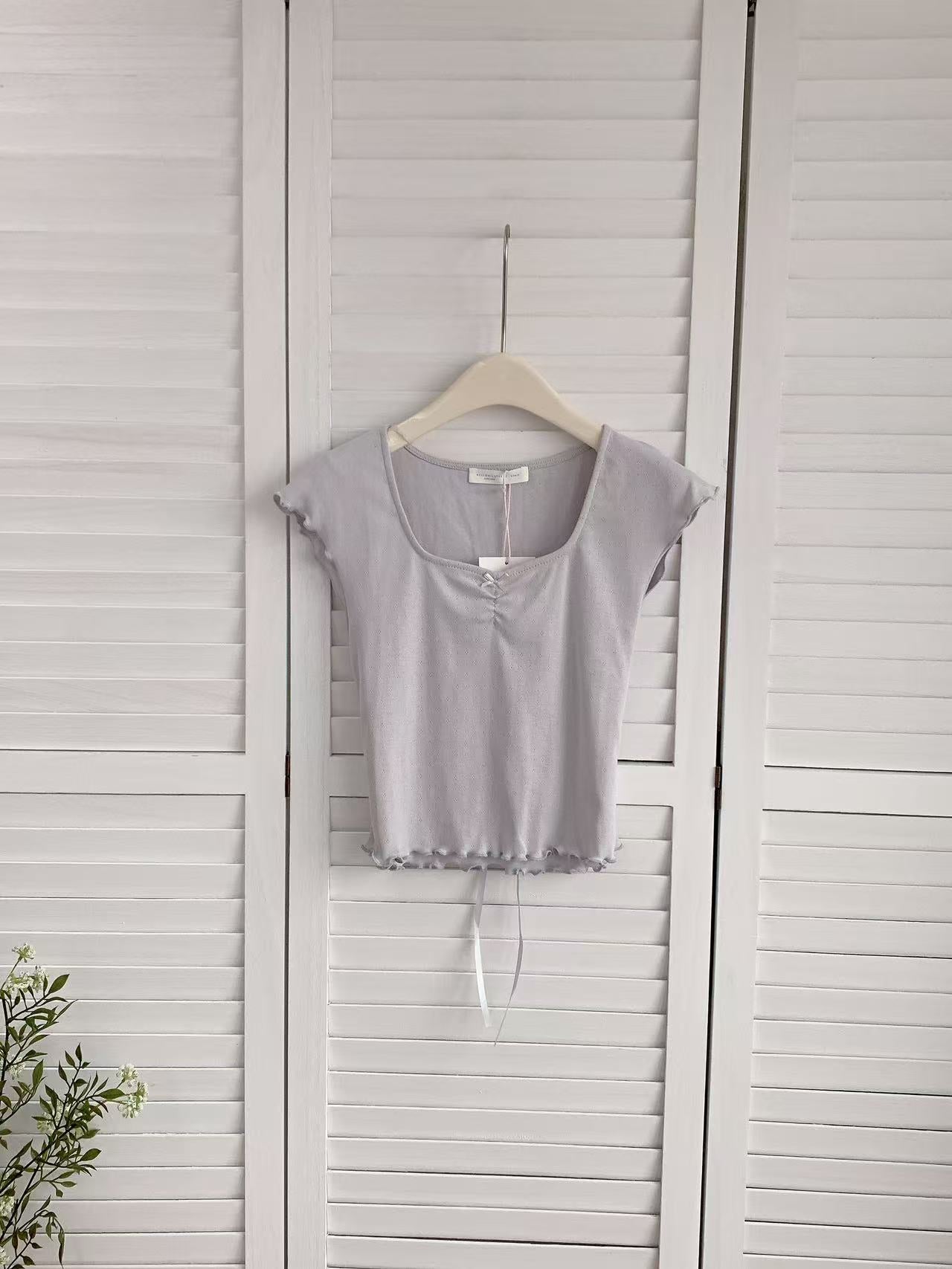 HELLO MILK TEE- 86250 方領上衣