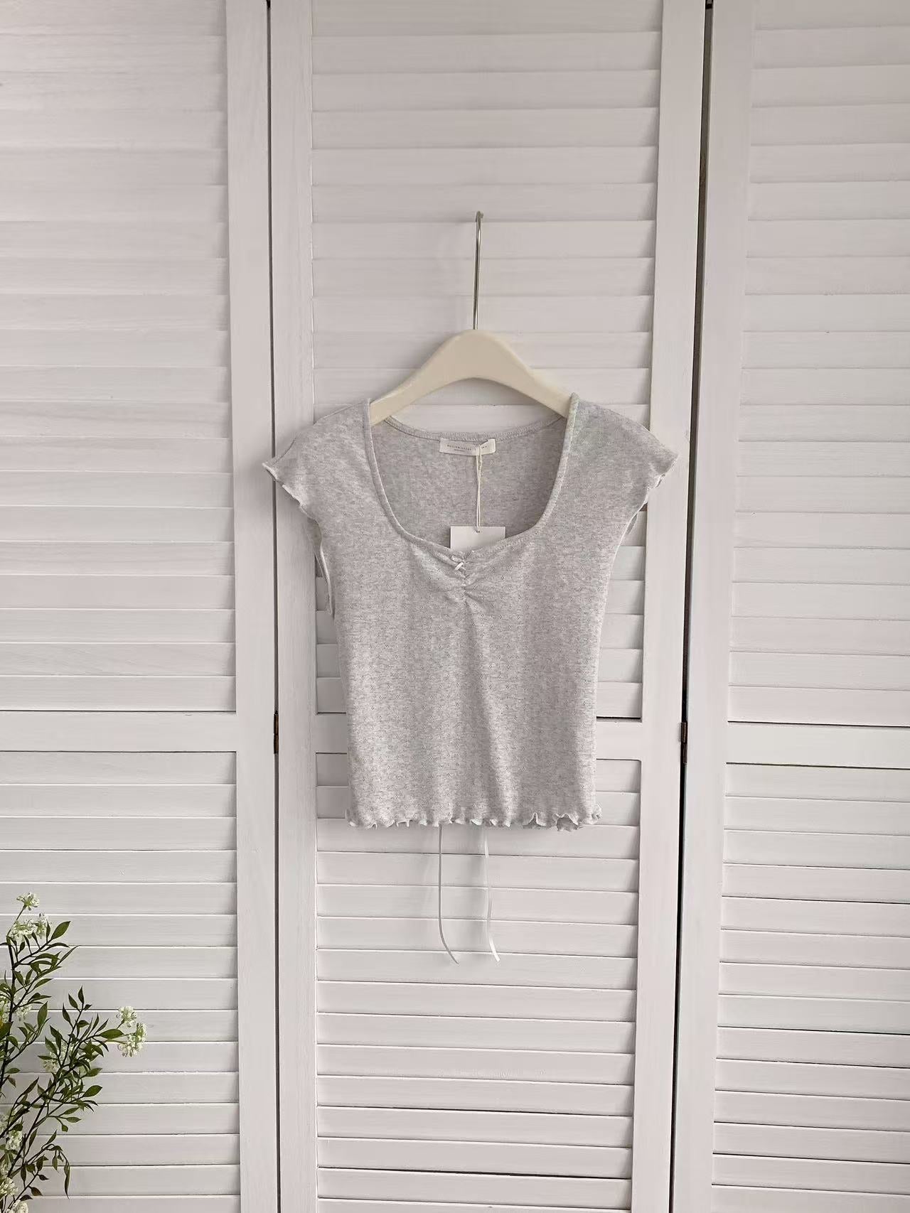 HELLO MILK TEE- 86250 方領上衣