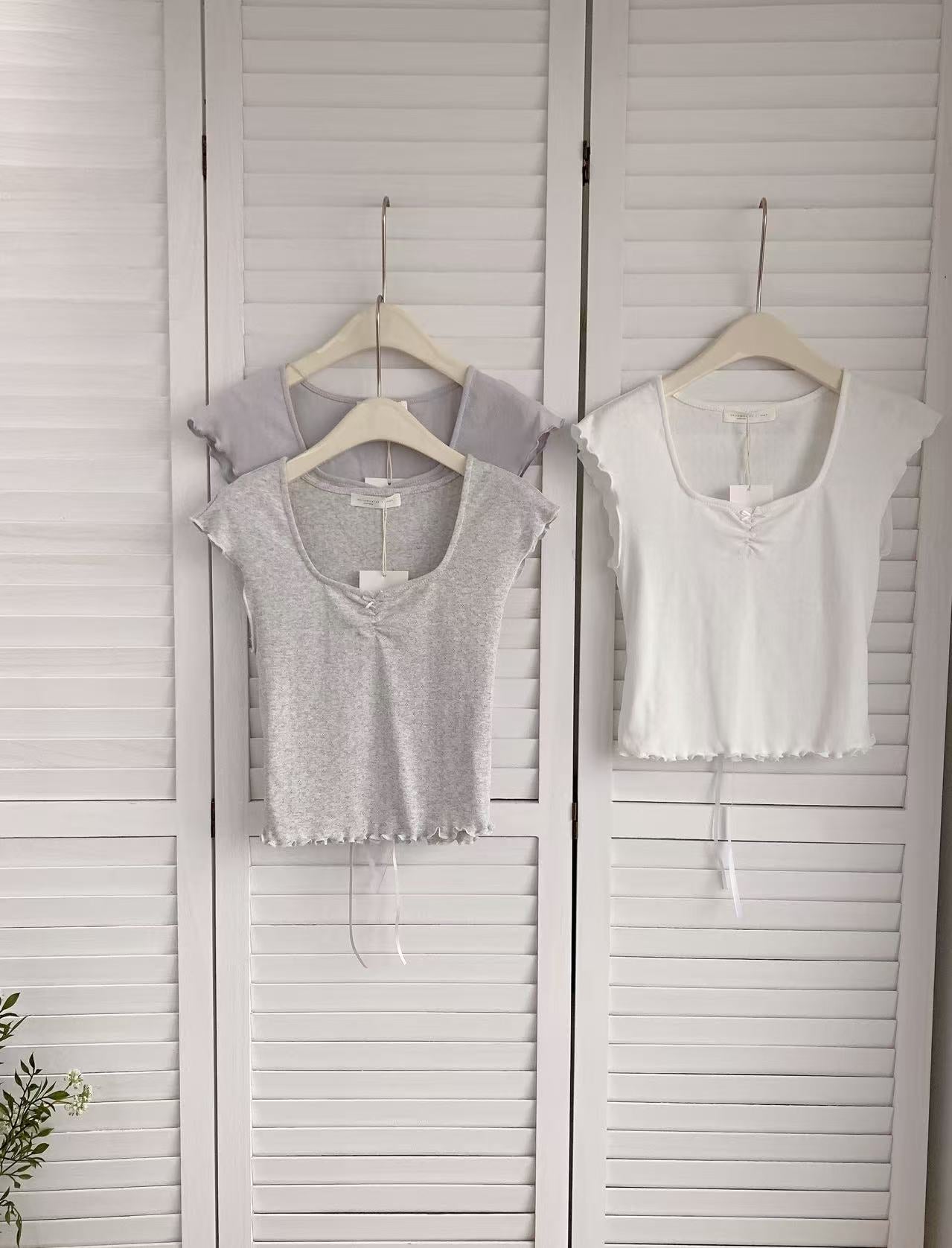 HELLO MILK TEE- 86250 方領上衣