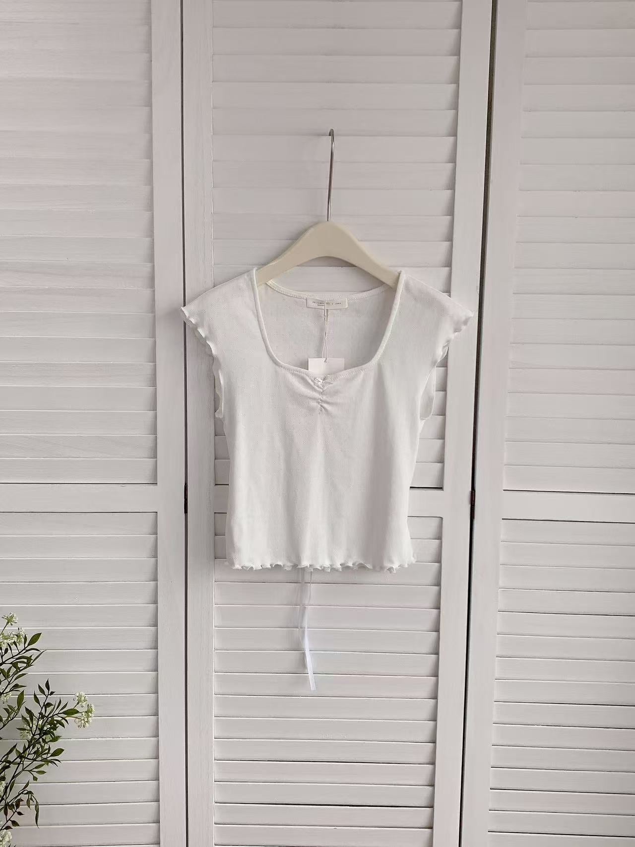 HELLO MILK TEE- 86250 方領上衣