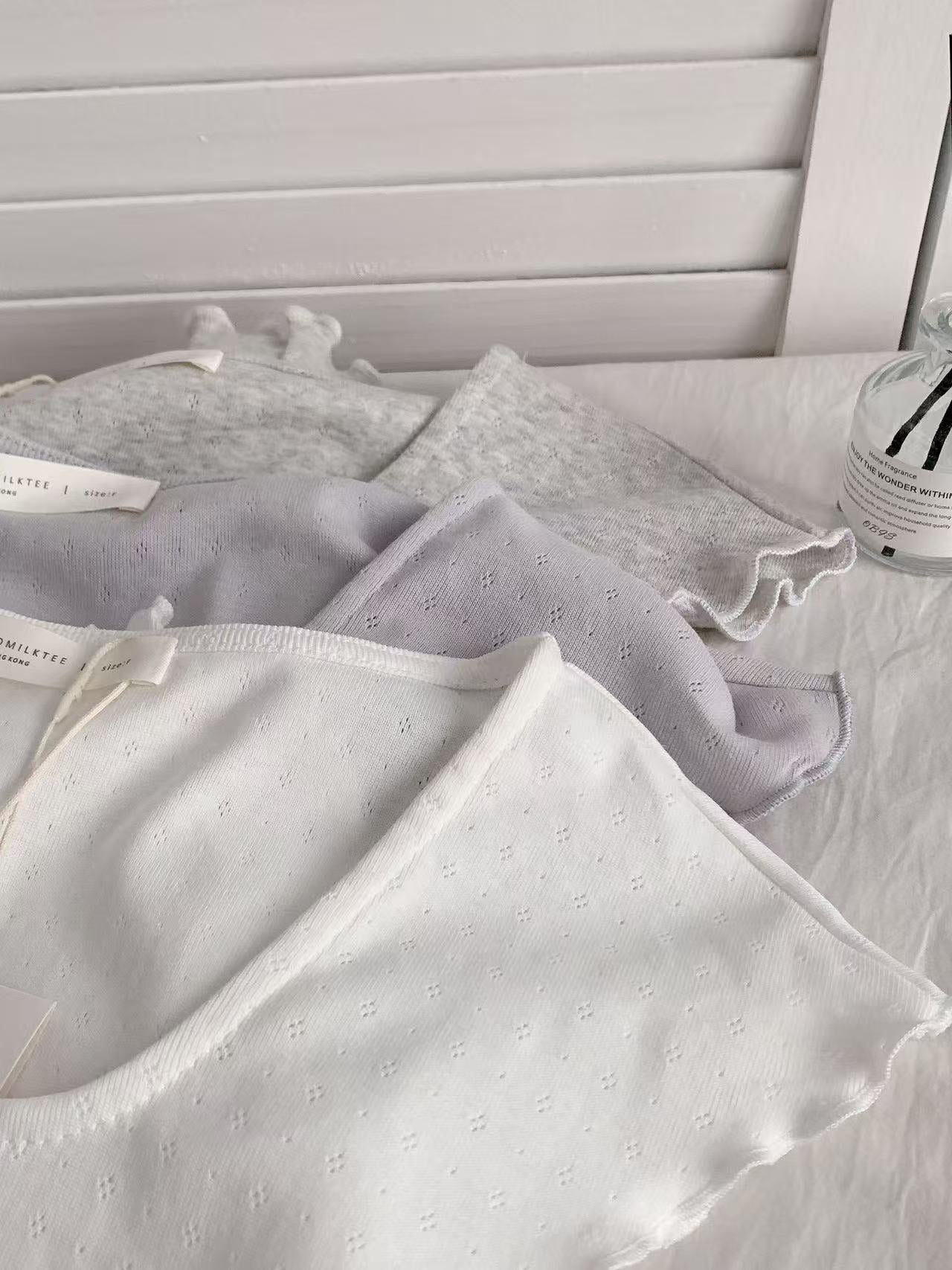 HELLO MILK TEE- 86250 方領上衣