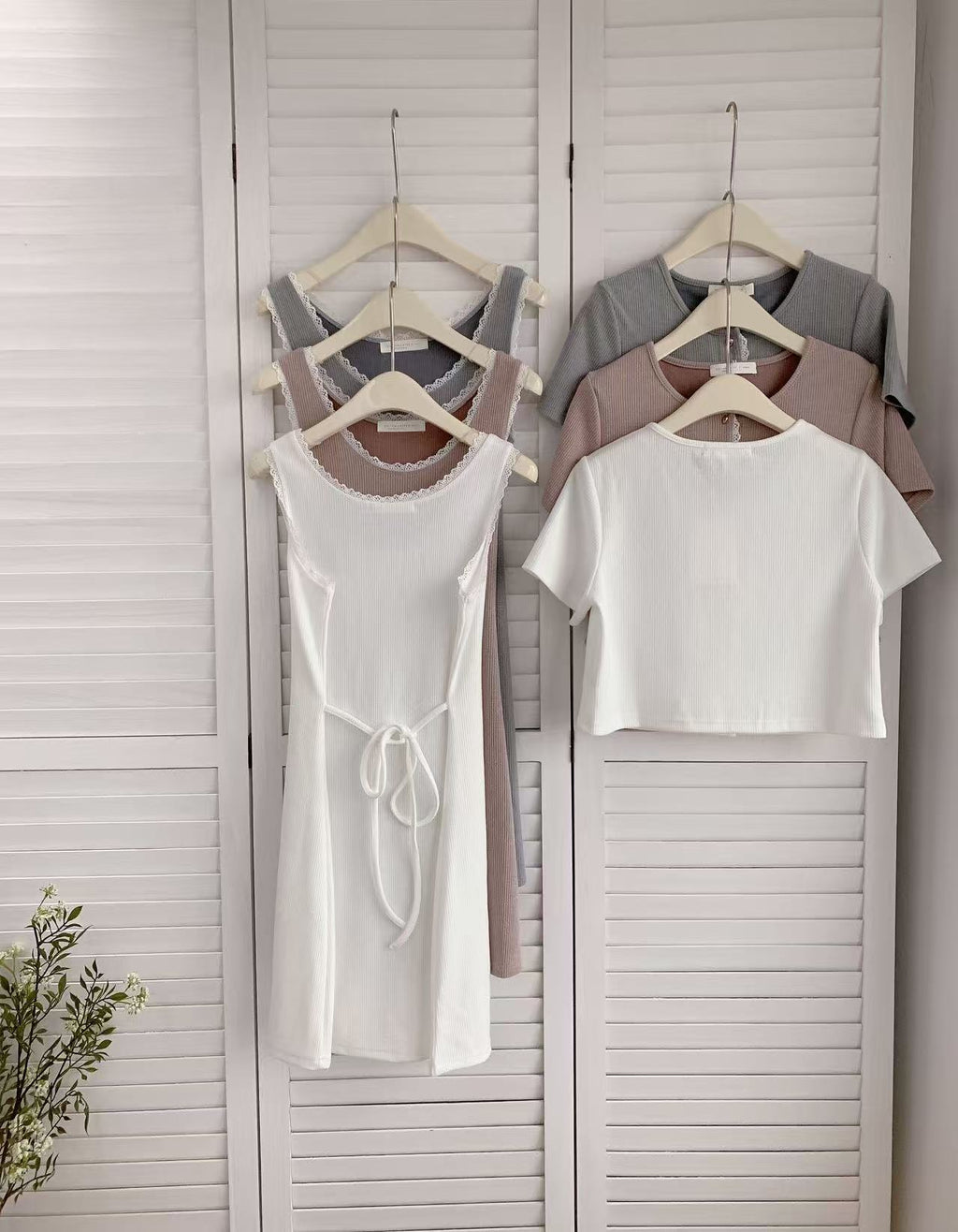 HELLO MILK TEE- 86230 韓系套裝