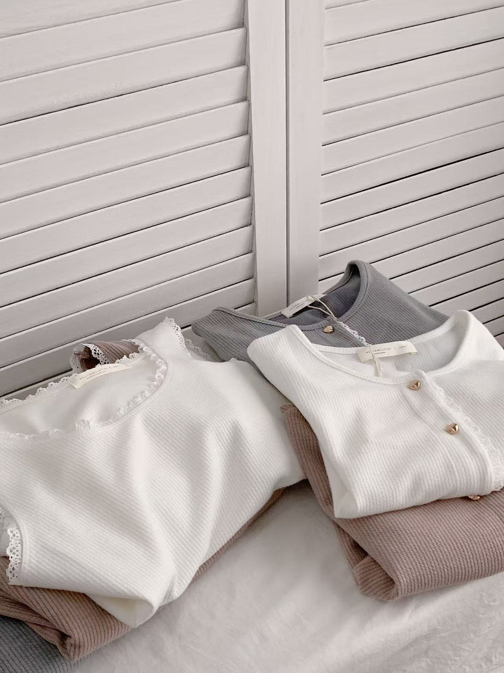 HELLO MILK TEE- 86230 韓系套裝