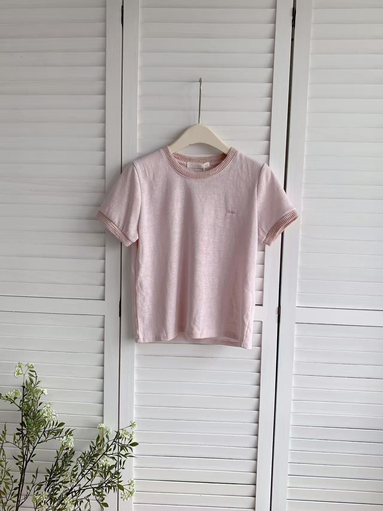 HELLO MILK TEE- 86288 簡約短袖