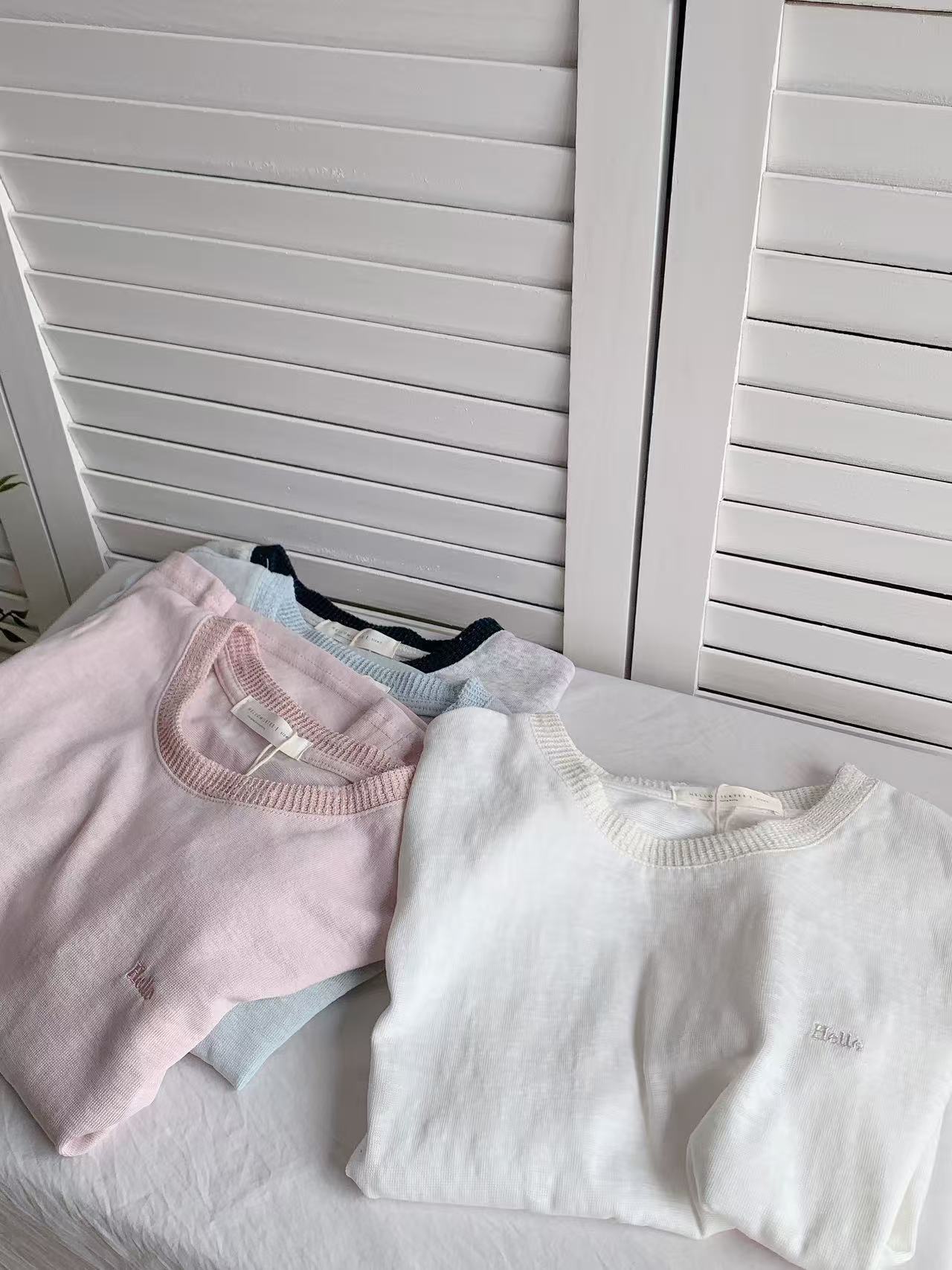 HELLO MILK TEE- 86288 簡約短袖
