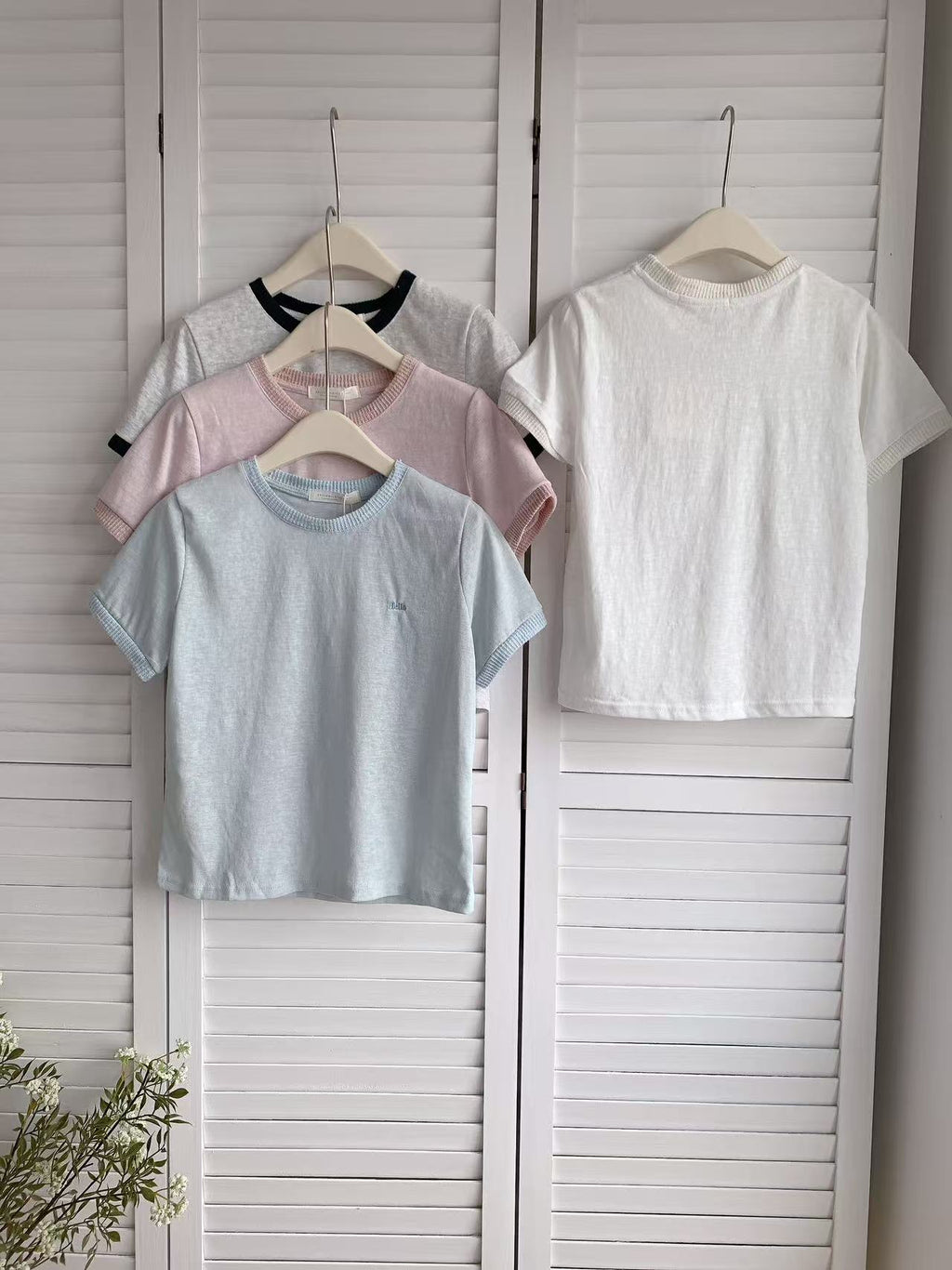 HELLO MILK TEE- 86288 簡約短袖