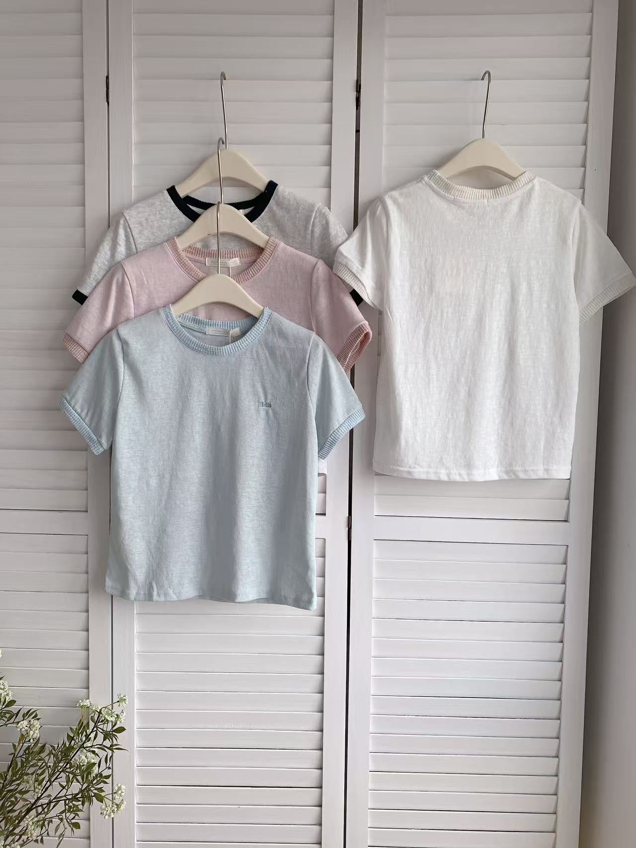 HELLO MILK TEE- 86288 簡約短袖