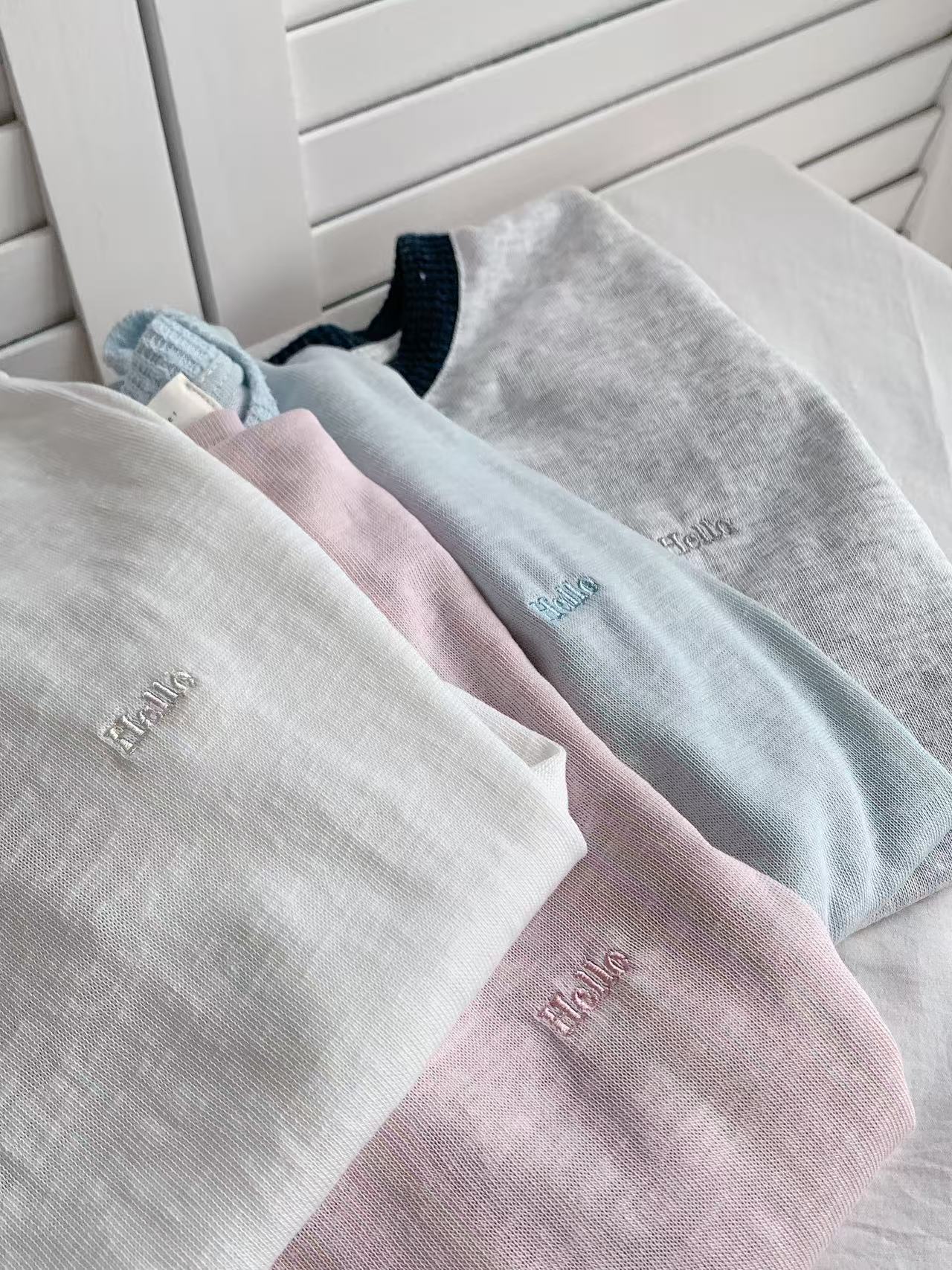 HELLO MILK TEE- 86288 簡約短袖