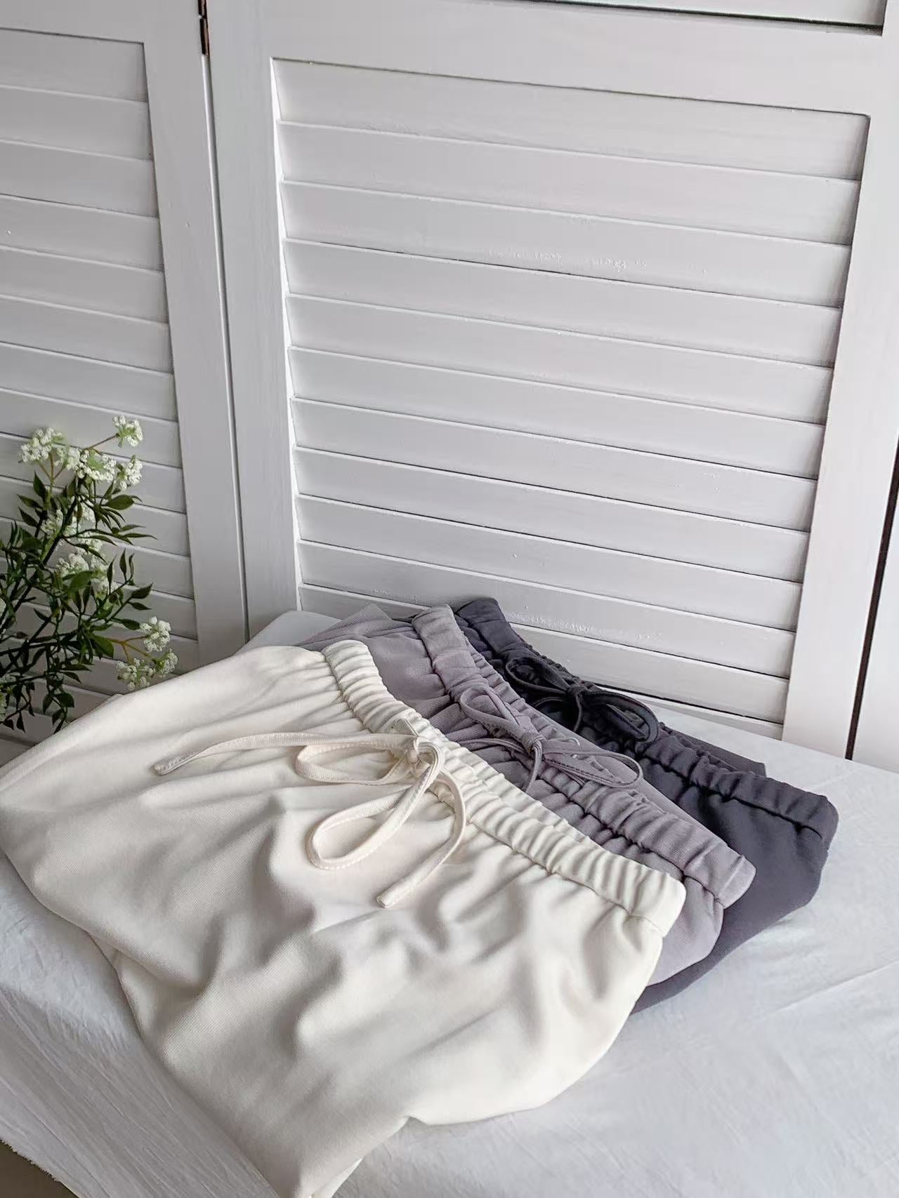 HELLO MILK TEE- 86254 抽繩半裙