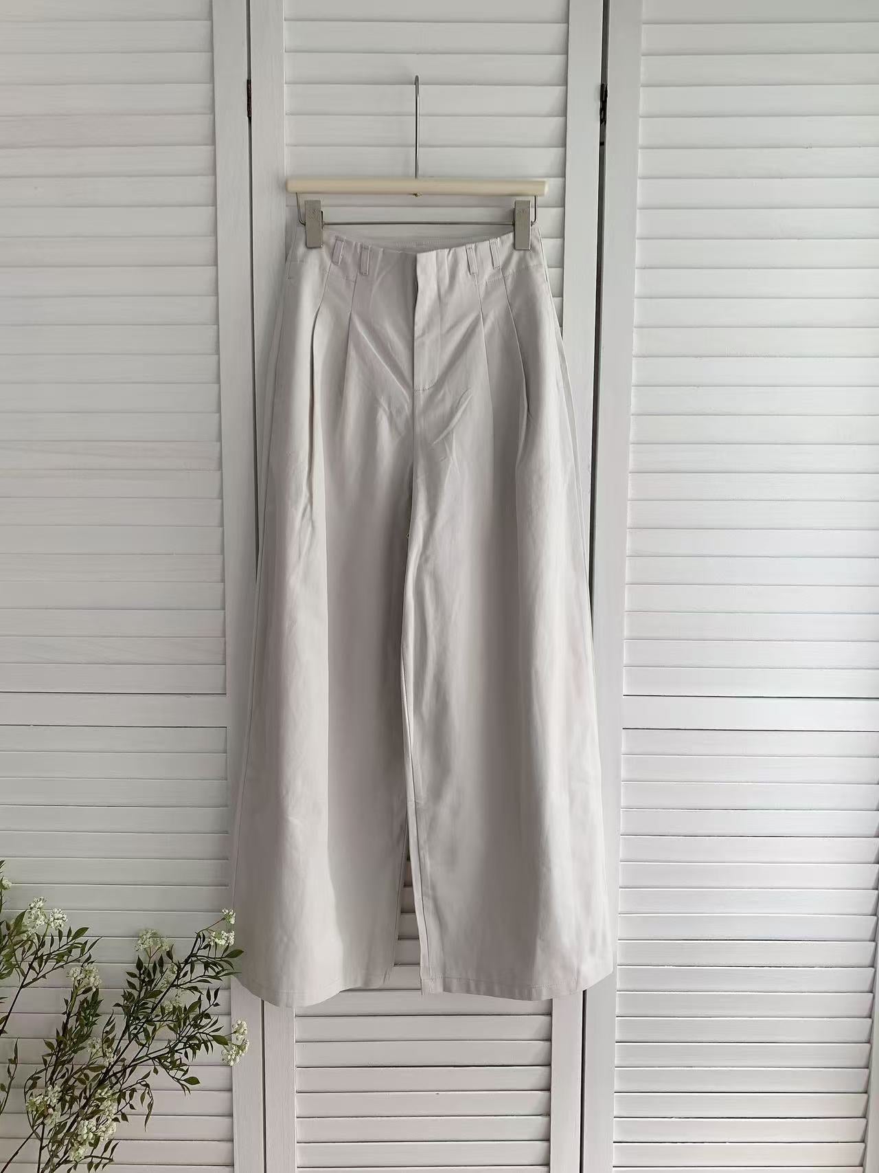 HELLO MILK TEE- 86279 百搭闊腿褲