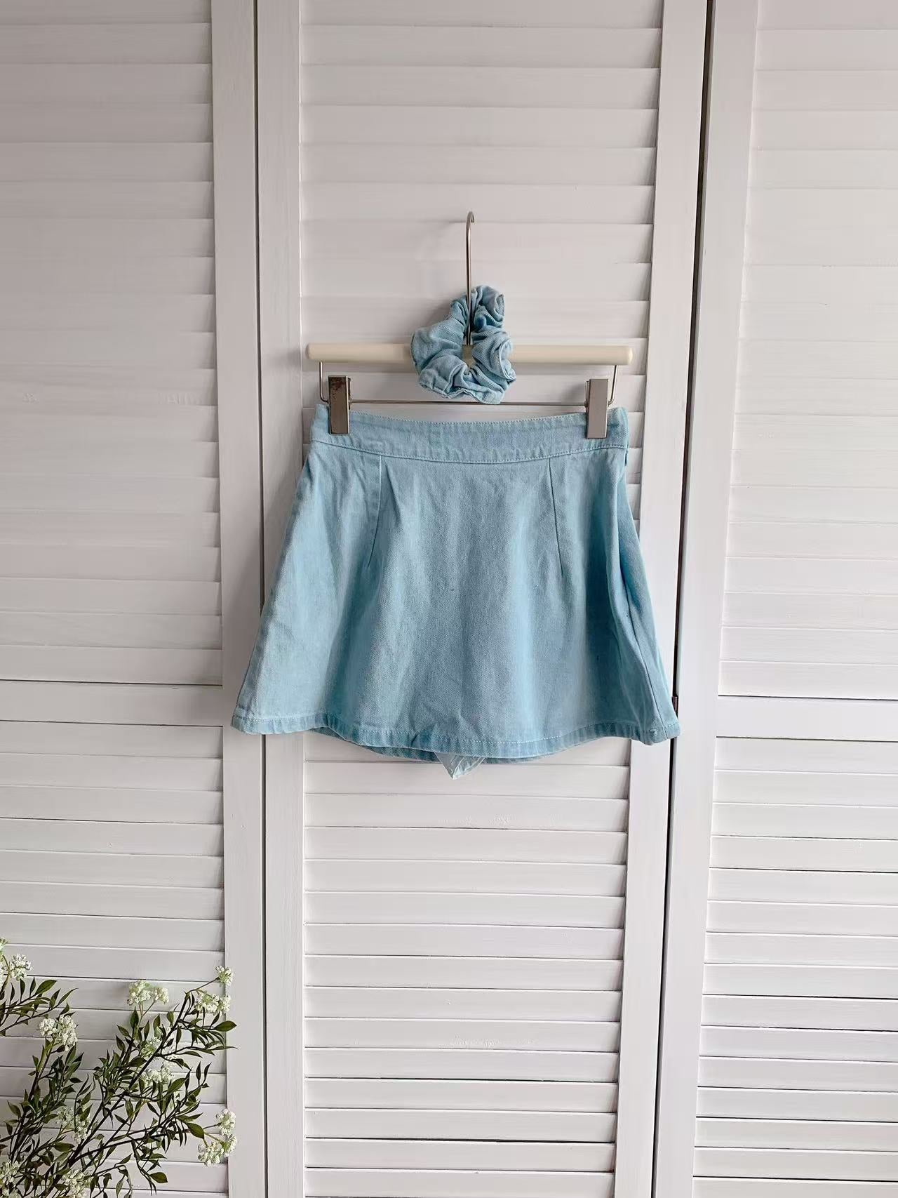 HELLO MILK TEE- 86276 韓系短裙