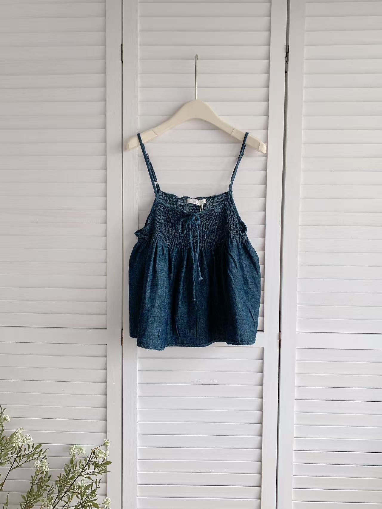 HELLO MILK TEE- 86232 牛仔上衣