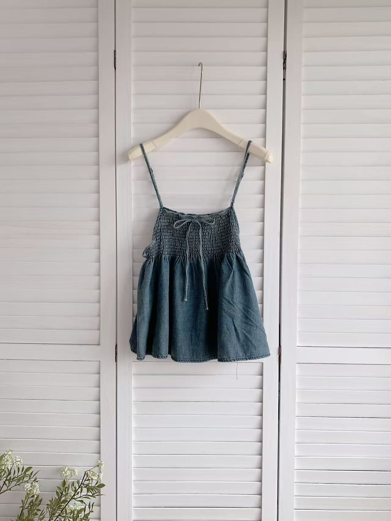 HELLO MILK TEE- 86232 牛仔上衣