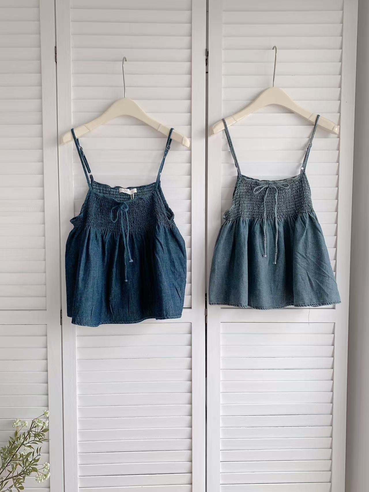 HELLO MILK TEE- 86232 牛仔上衣