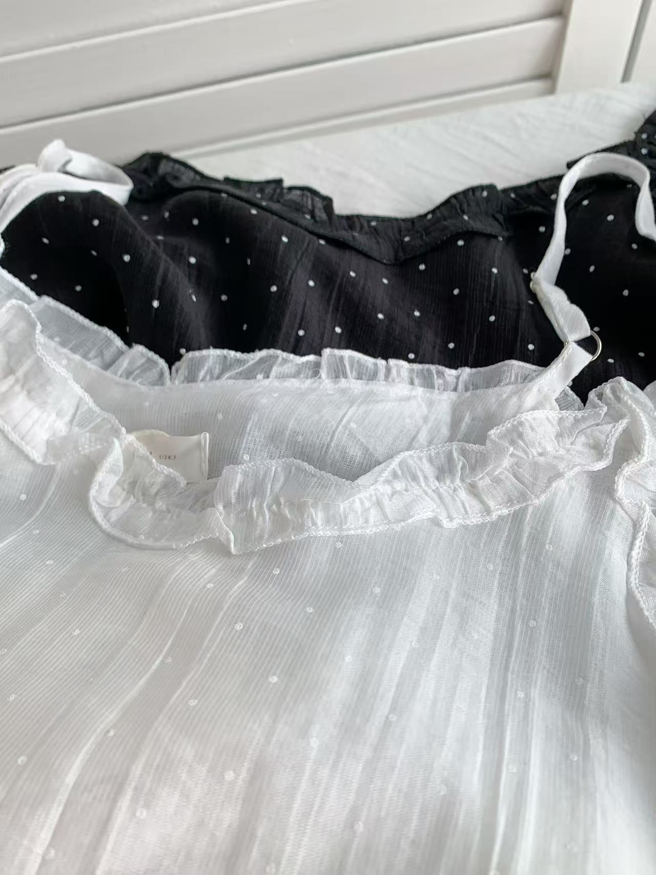 HELLO MILK TEE- 86281 簡約吊帶裙