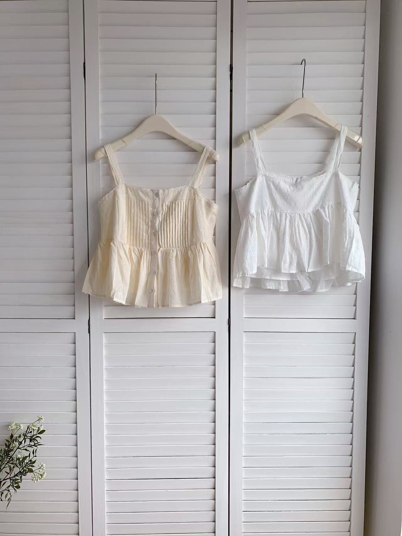 HELLO MILK TEE- 86265 韓系吊帶衫