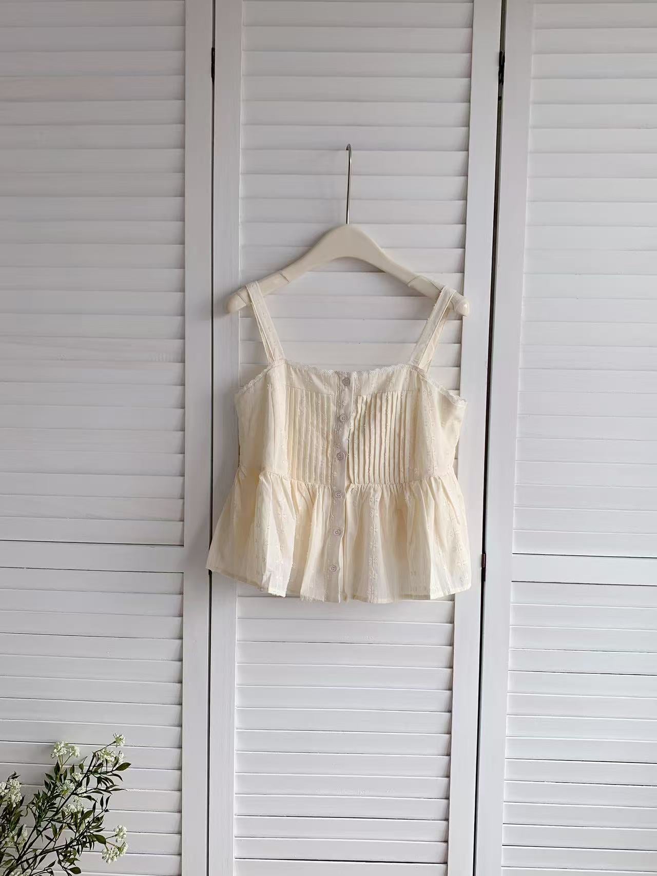 HELLO MILK TEE- 86265 韓系吊帶衫