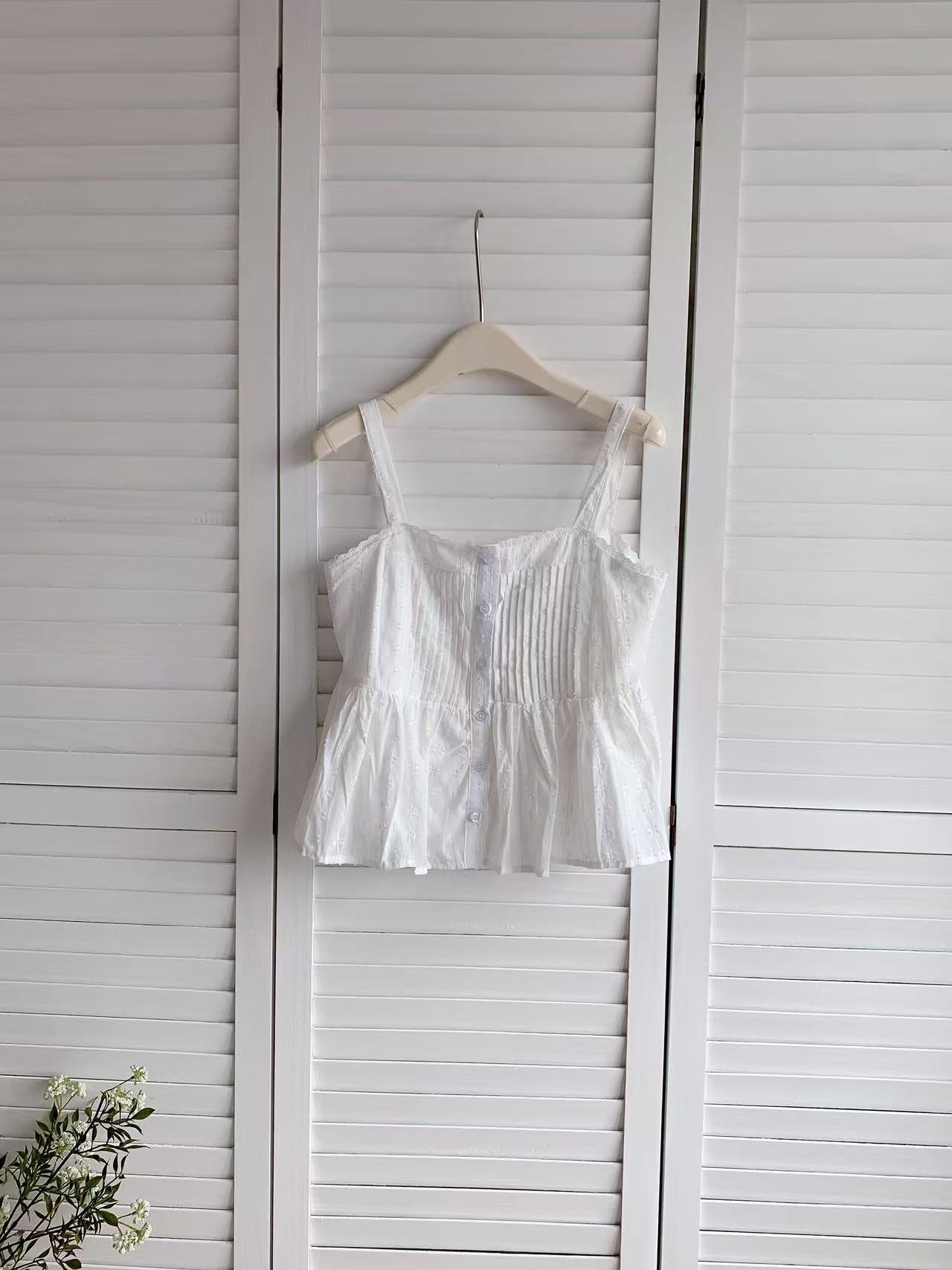 HELLO MILK TEE- 86265 韓系吊帶衫