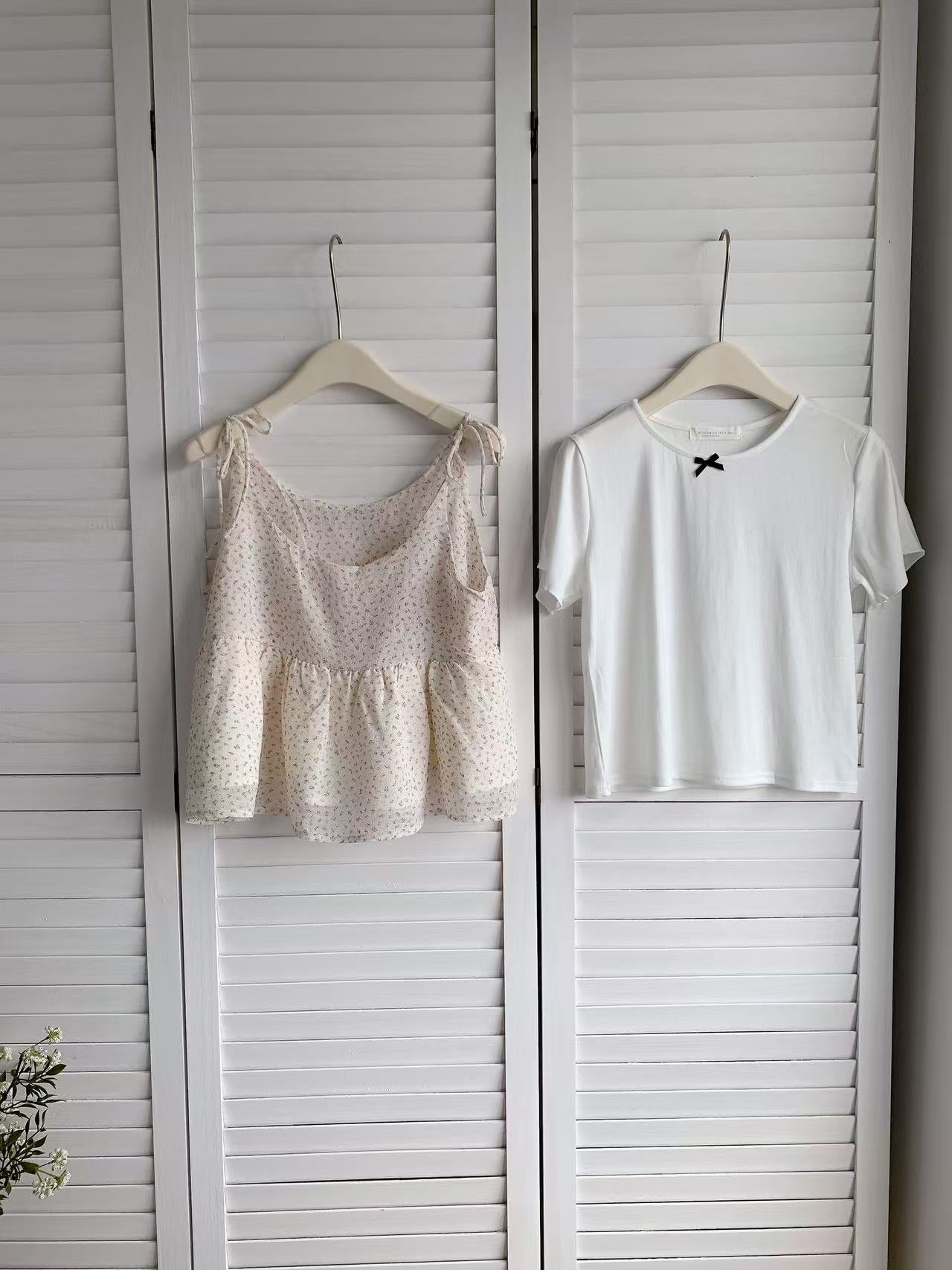 HELLO MILK TEE- 86286 韓系套裝