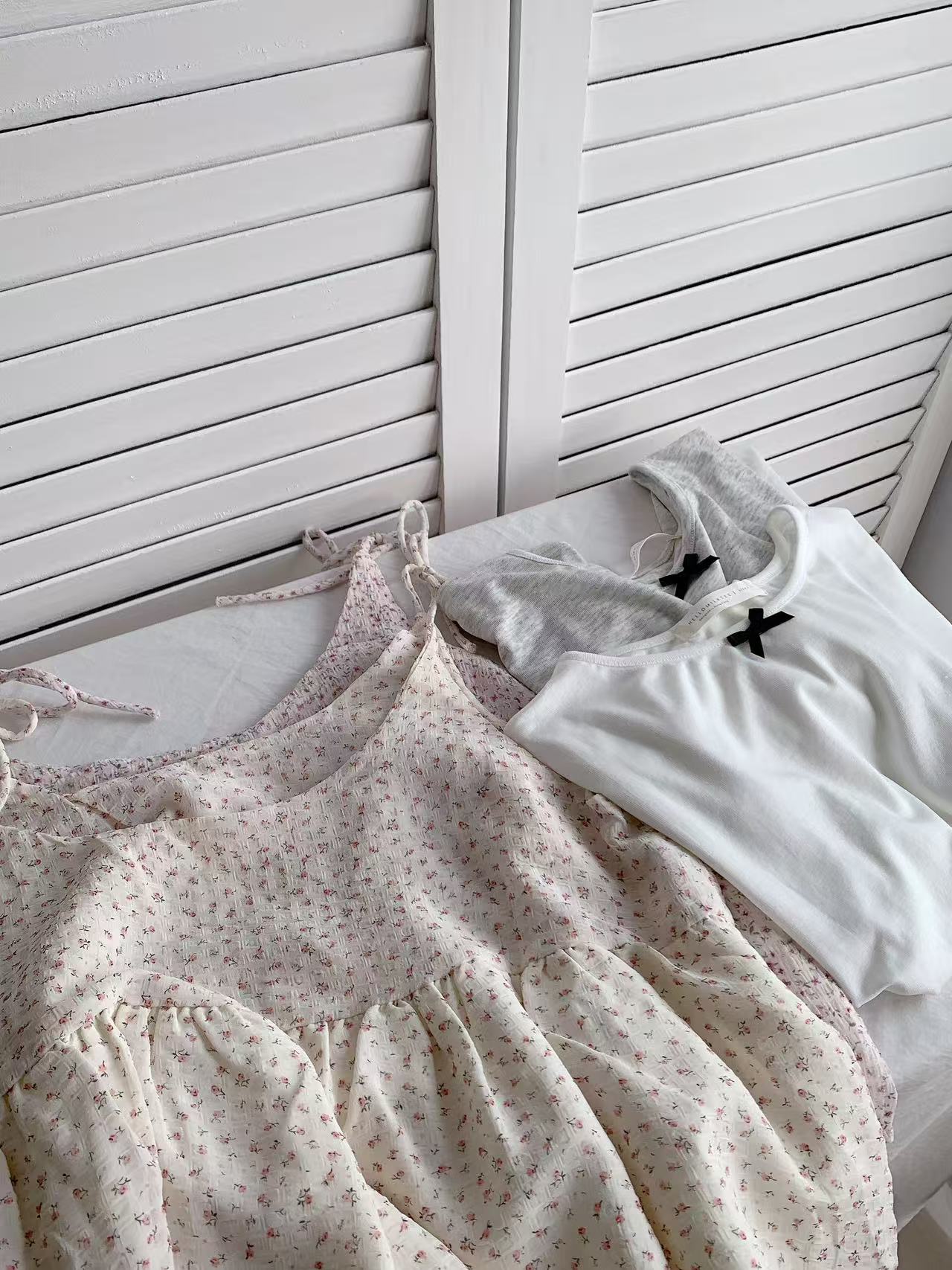 HELLO MILK TEE- 86286 韓系套裝