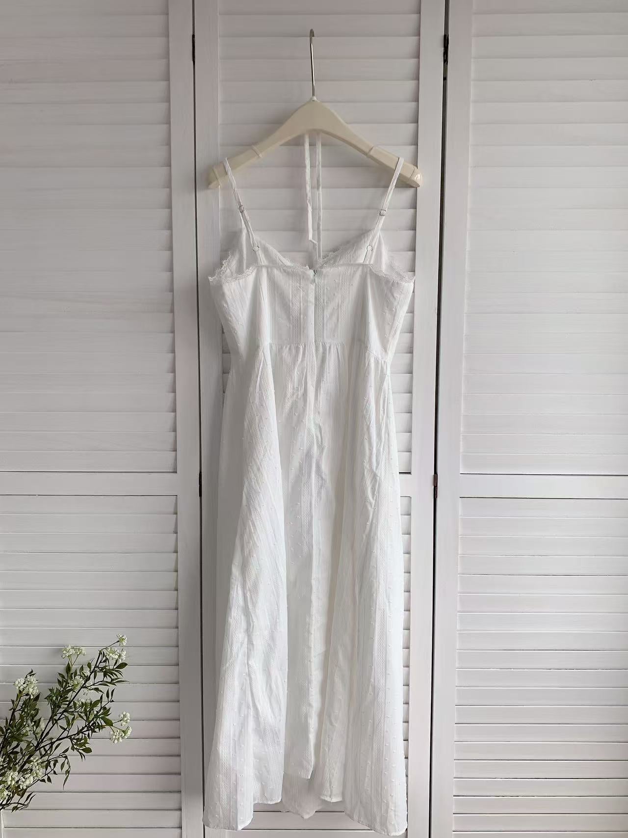 HELLO MILK TEE- 86283 法式吊帶裙