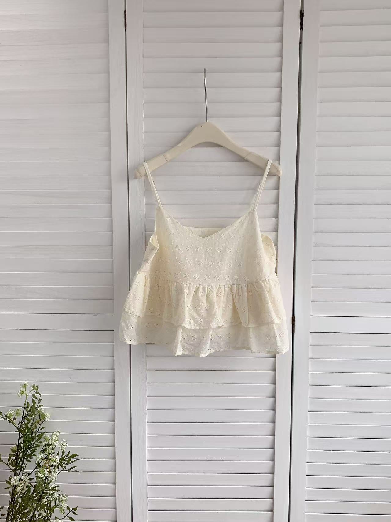 HELLO MILK TEE- 86285 百搭小吊帶